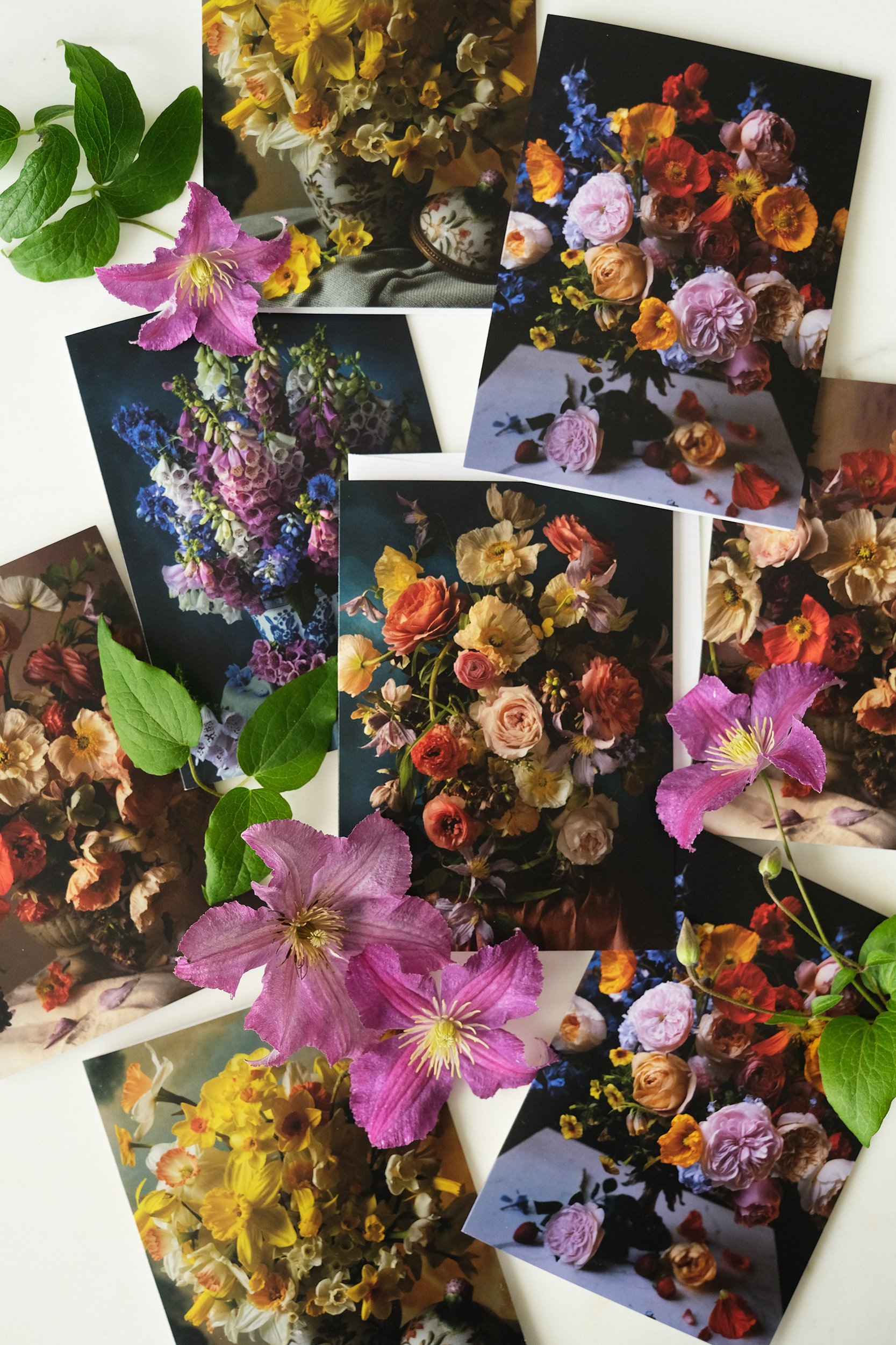 Spring scattered group shot w: clematis.jpg