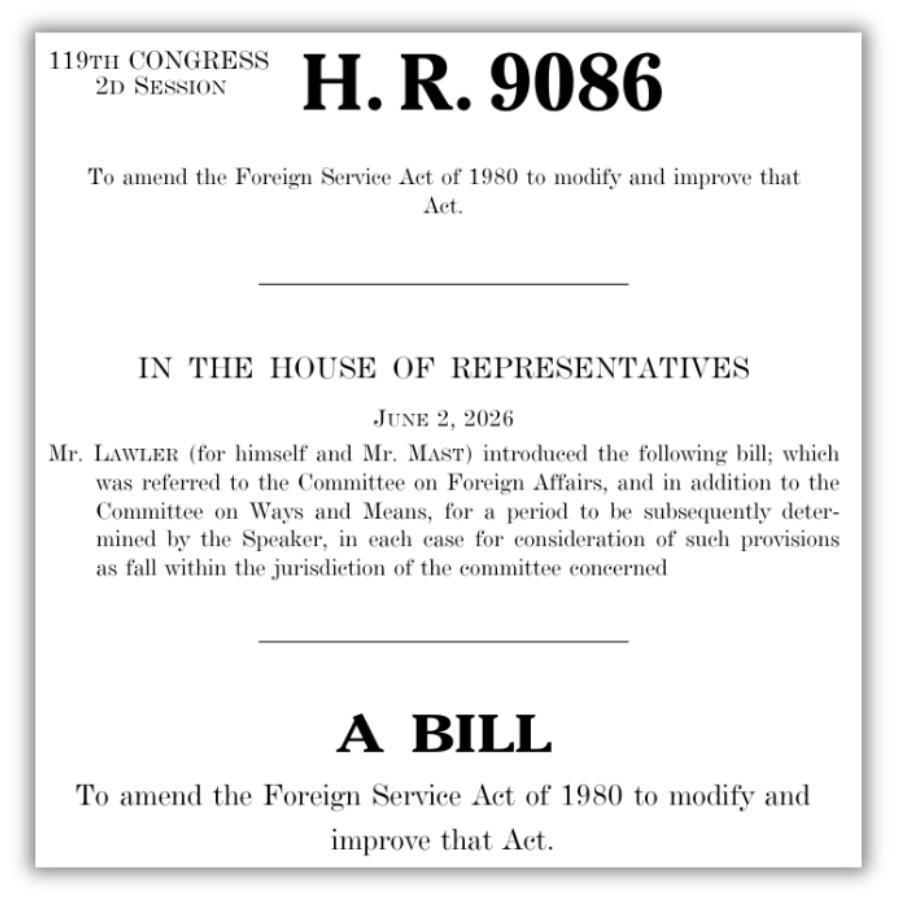 A New Foreign Service Act: What Does This Mean?