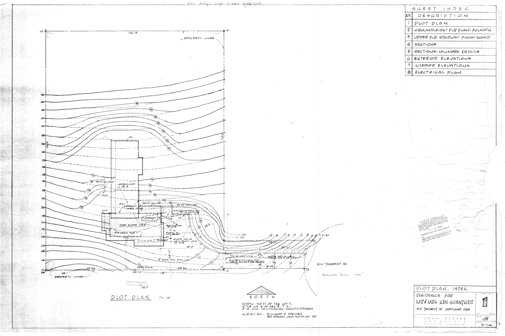 Original John Storrs Site Map