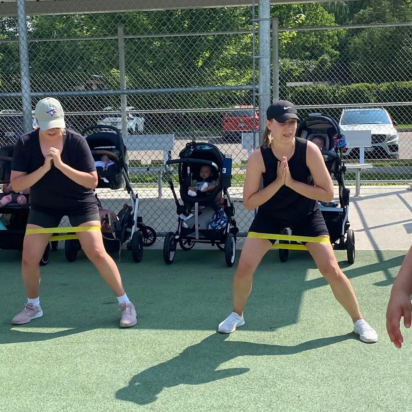 Band work is a fun way to build time under tension while also supporting muscle building and endurance. 

We love it because it gives tactile feedback to help our members improve form while also adding a progressive challenge when ready. 

Our postpa