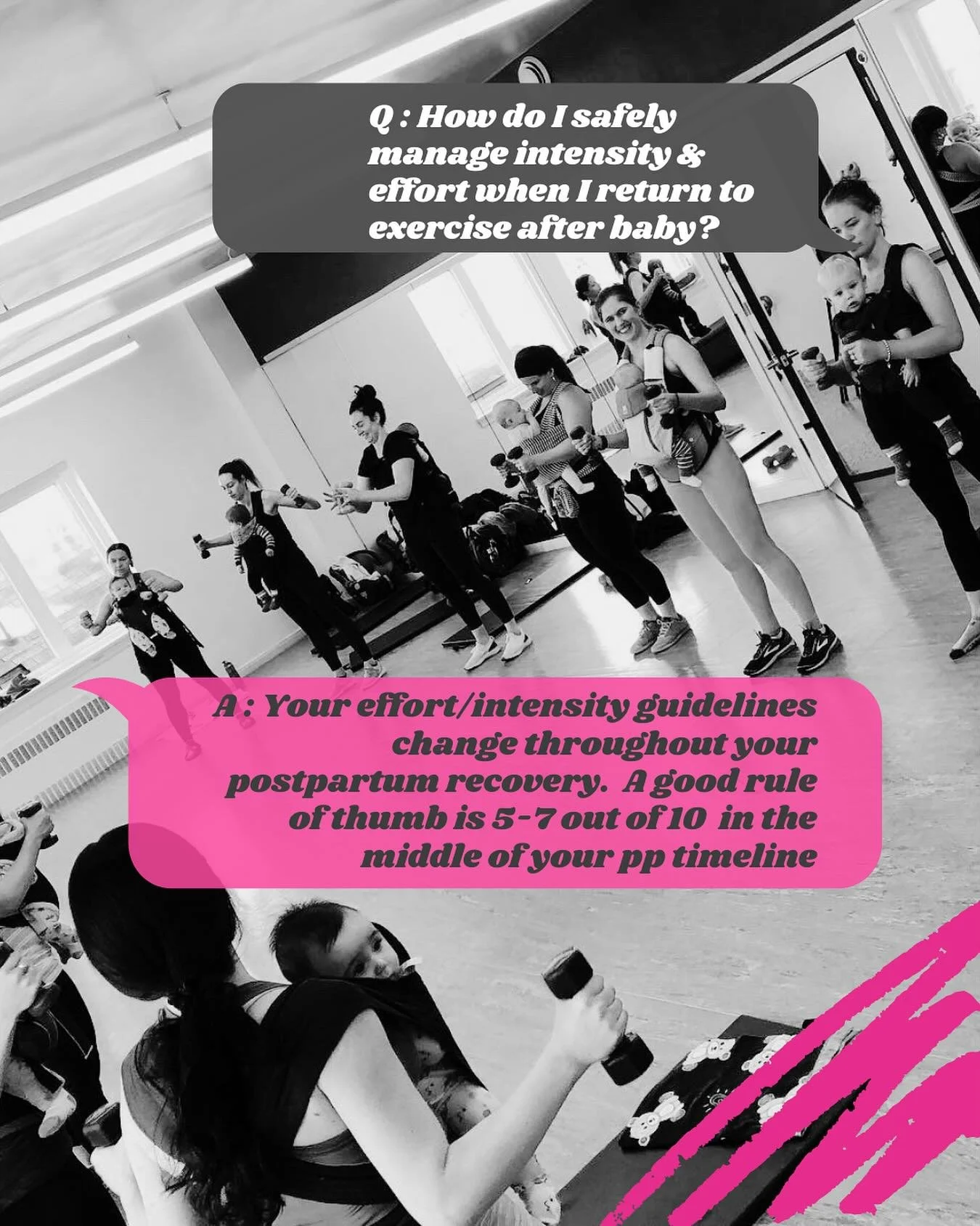 Returning to exercise after baby? Let&rsquo;s talk intensity 👀

One of the biggest mistakes I see postpartum is rushing intensity before the body is ready. Your recovery isn&rsquo;t linear&mdash;and your effort levels will evolve as you heal.

Here&