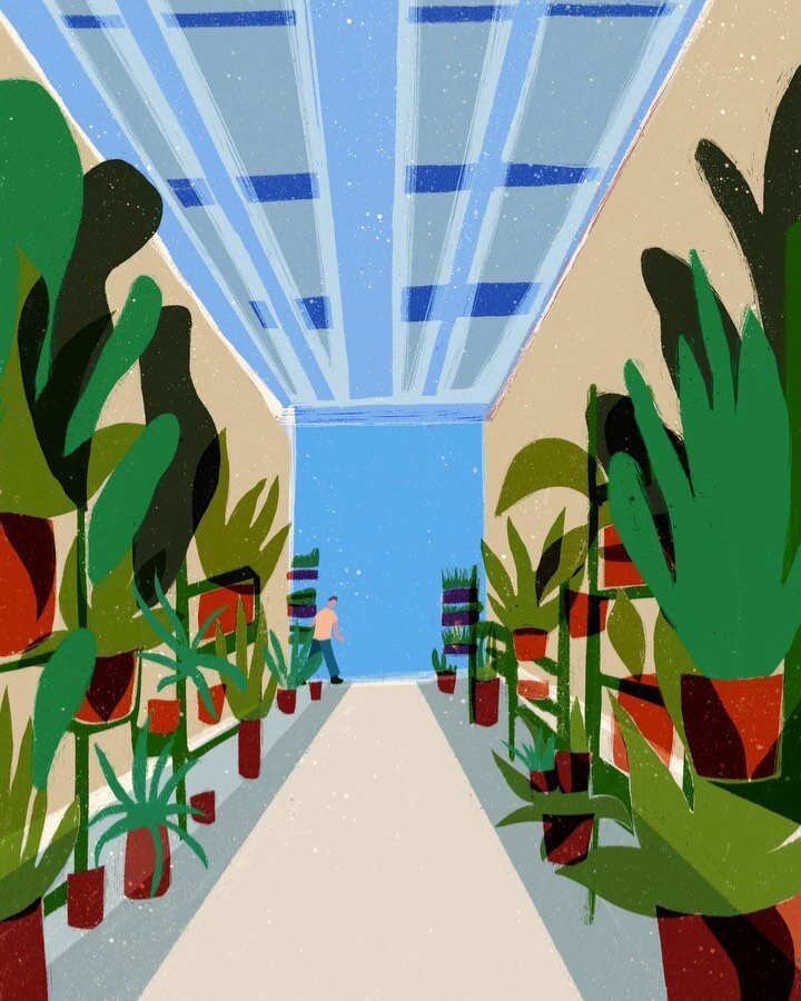 From a year ago at  @flowerwarehouse in London. Swipe for initial sketch 👉