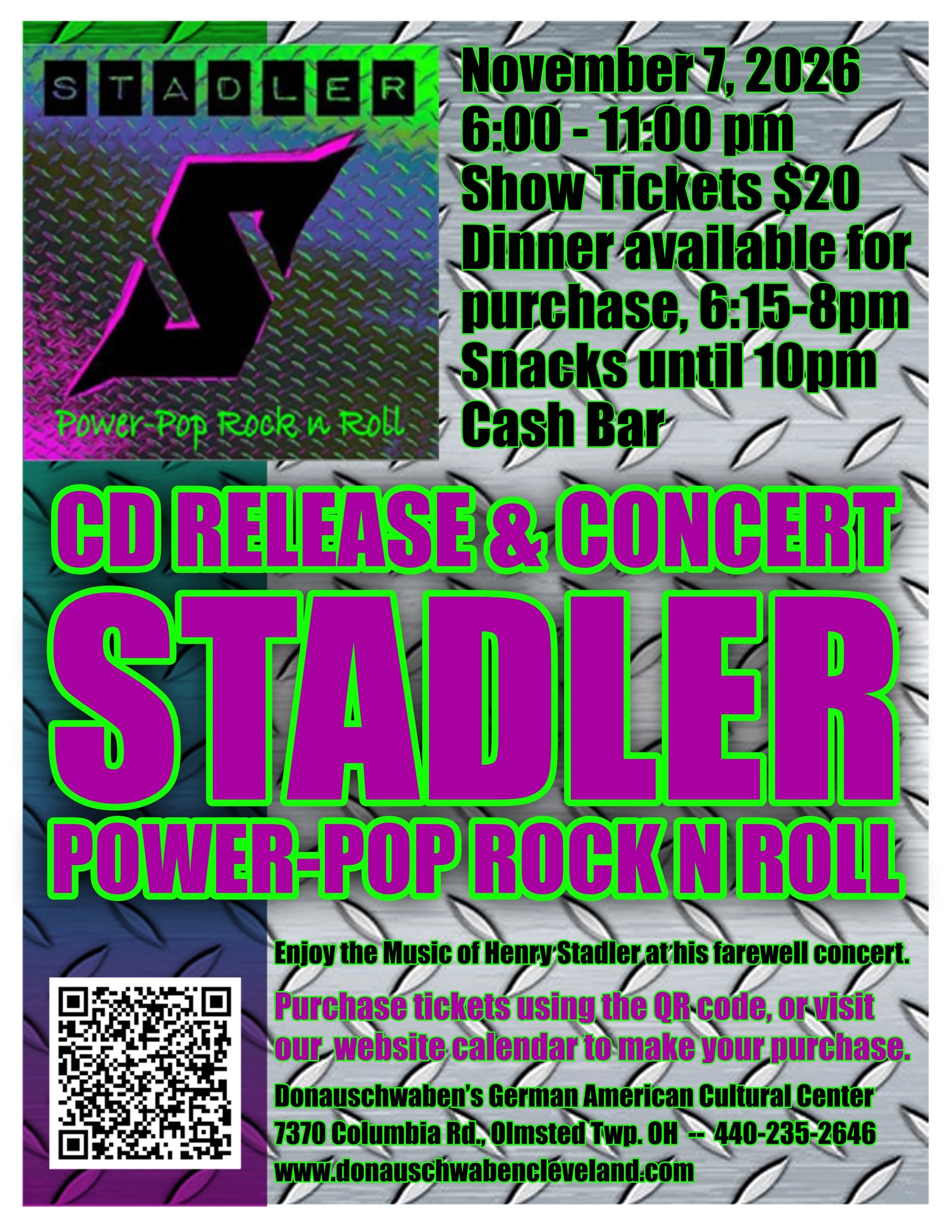 Stadler CD Release and Concert