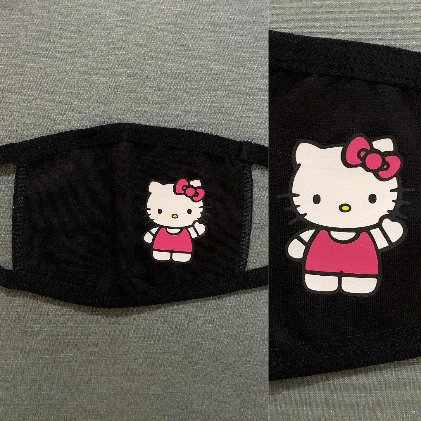 Hello Kitty inspired kid size mask - As per clients request. Of course as a super Hello Kitty fan I was soooo happy to receive a request for a Hello Kitty inspired mask.
&bull;
&bull;
&bull;
#cute #goldglitter #art #anime #artistic #graphicdesign #sp