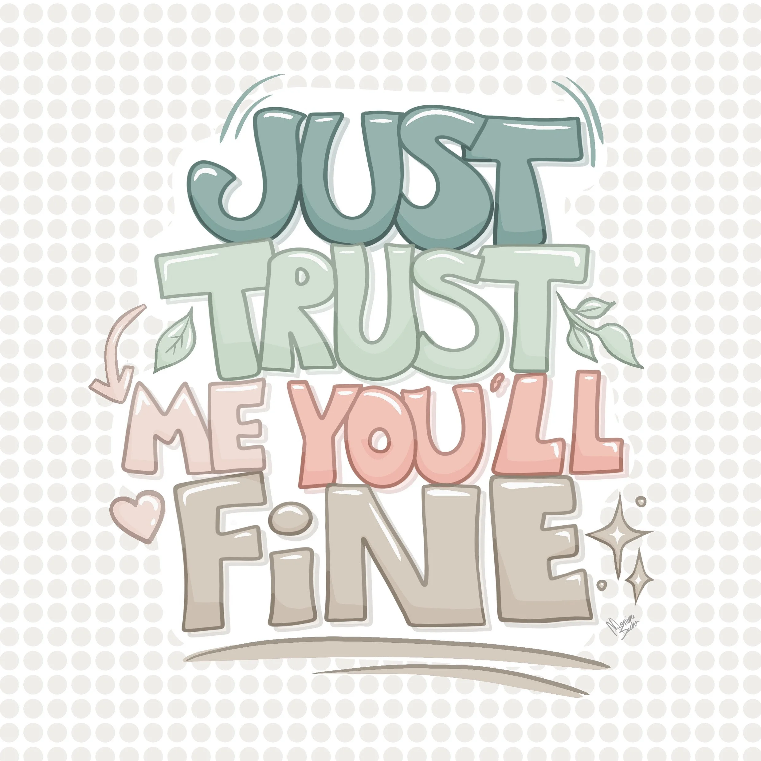 Quick Typography design that I created using a pastel color pallette. The letter were hand drawn using my iPad in Procreate