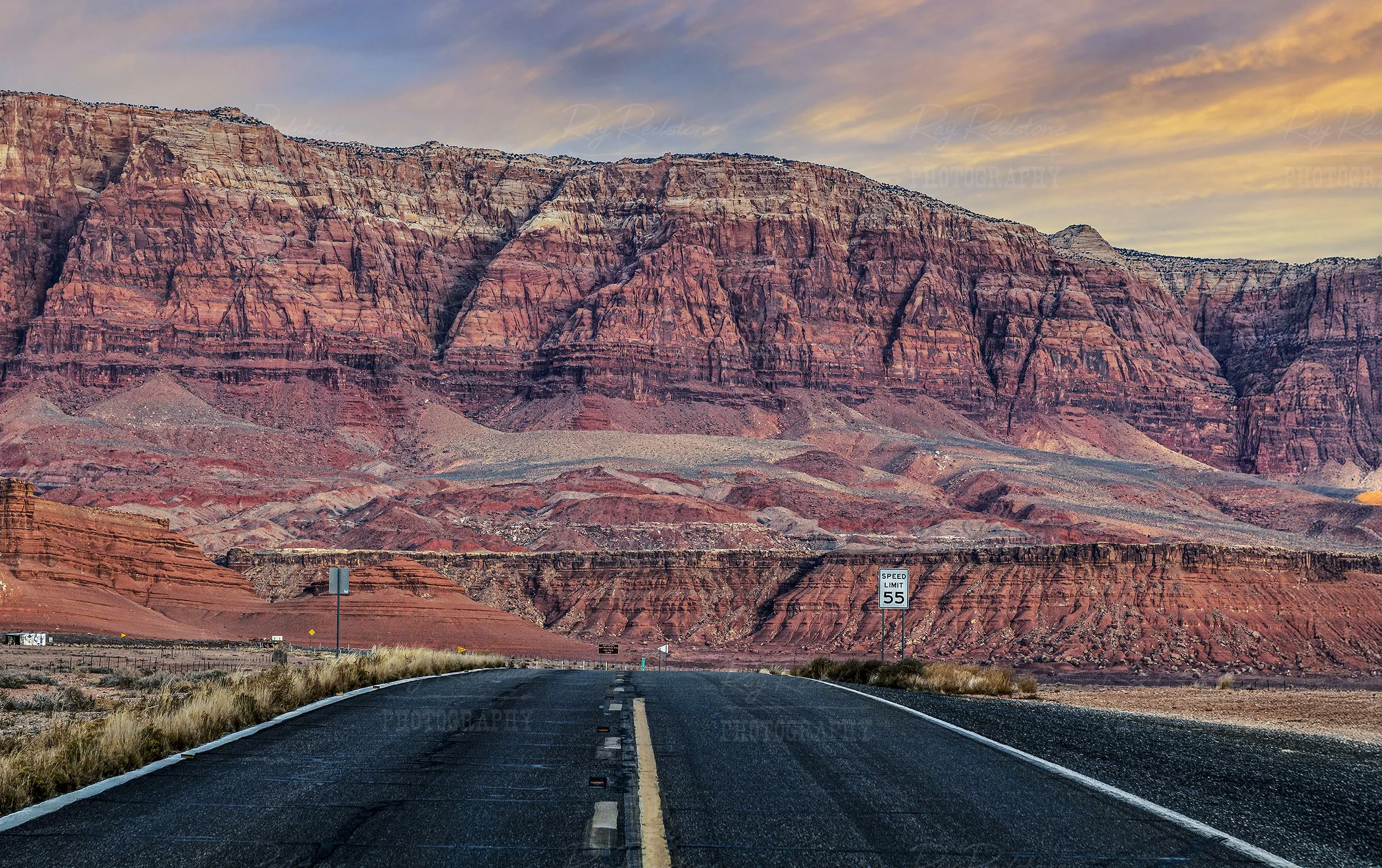 Highway 89A Marble Canyon Arizona With Echo Cliffs Looming