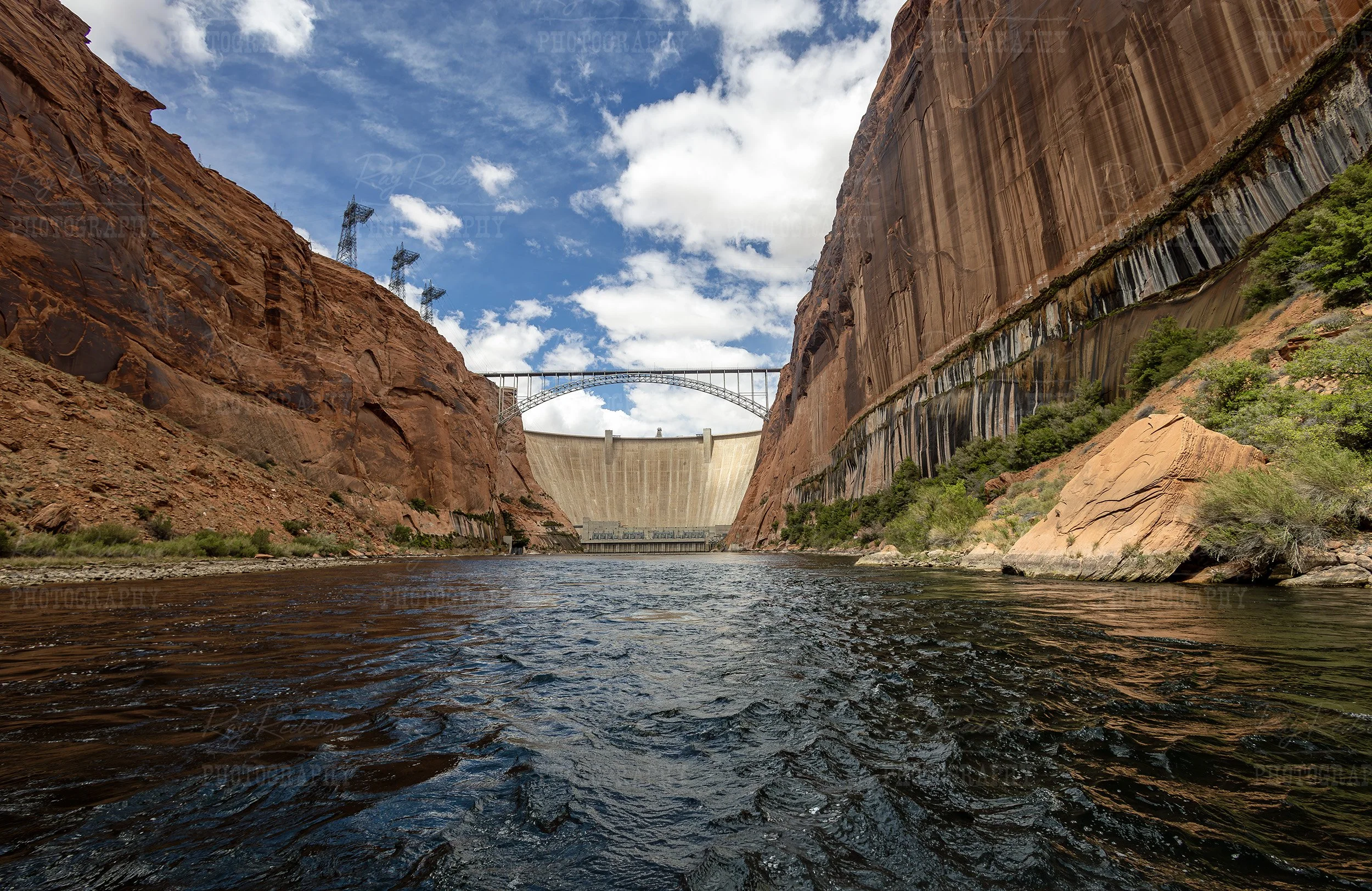 View Of Glen Canyon Dam On Colorado River Spring 2026