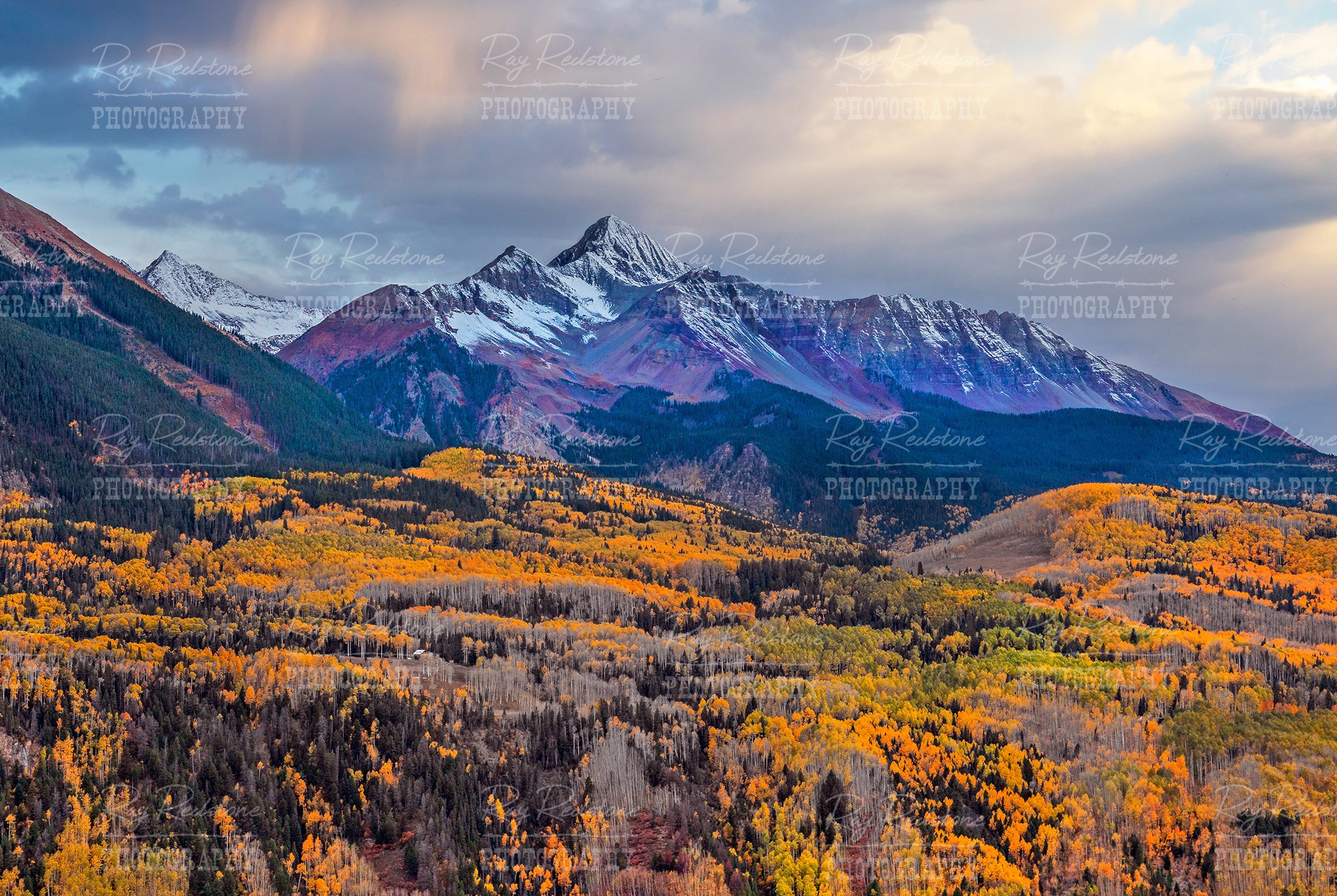 Wilson Peak Near Telluride Colorado Fall Time