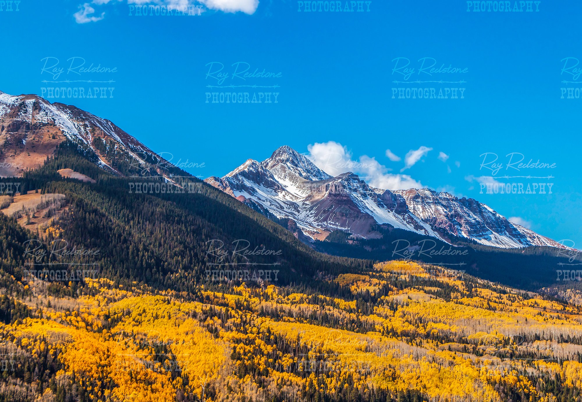 Rocky Mountain Fall Scenery Near Telluride CO