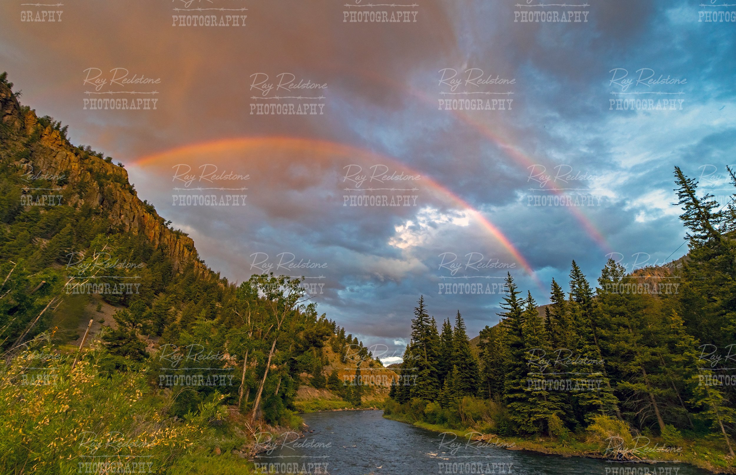 Double Rainbow Over Rio Grande Neat South Fork CO