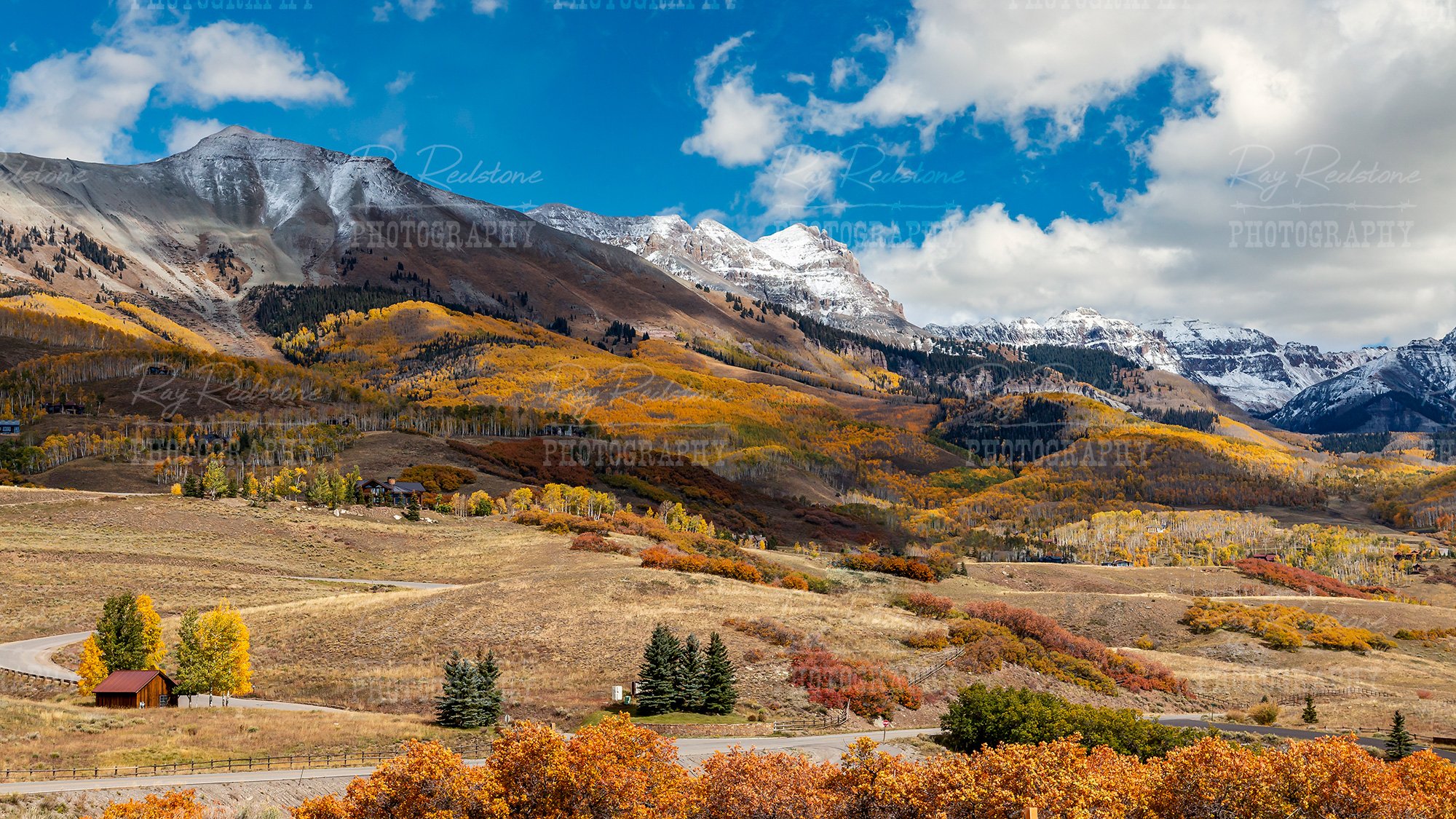 Snow Capped Mountains A Fall Time Near Telluride