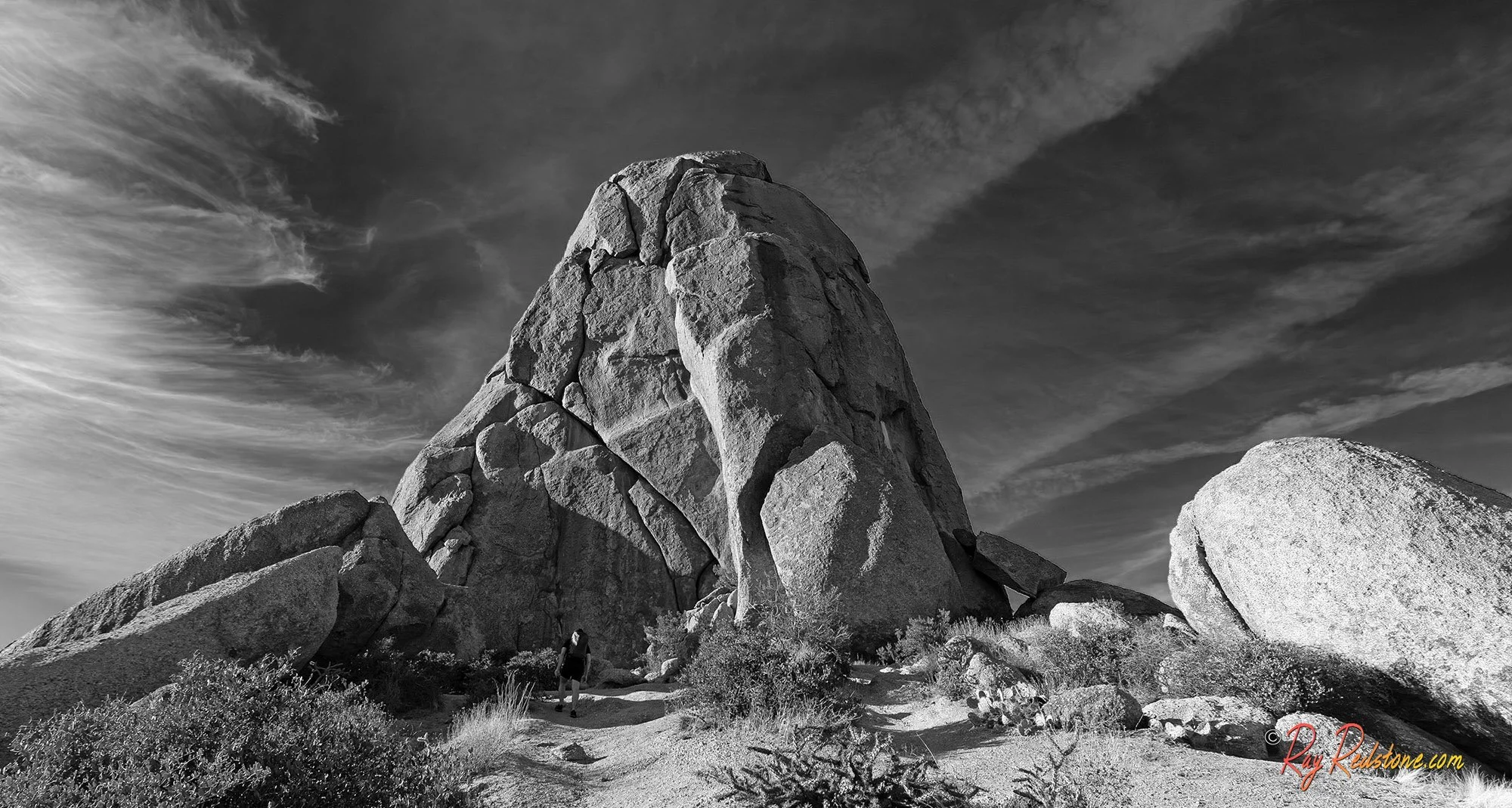 Toms Thumb Rock Formation In McDowell Mountains