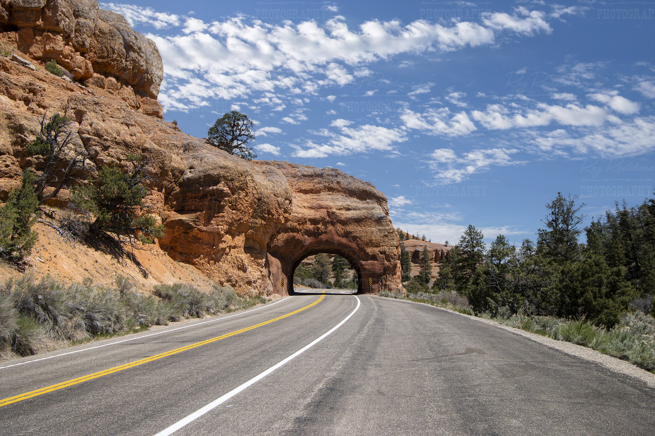 Highway 12 Red Rock Canyon Tunnel Or Arch In Utah