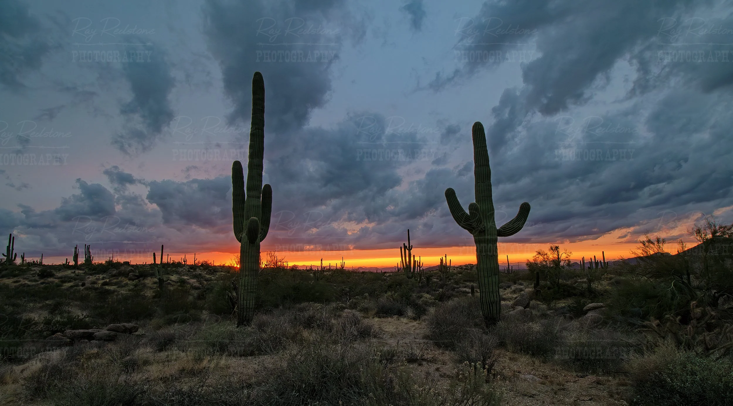 Sunset High In The McDowell Sonoran Preserve In Scottsdale