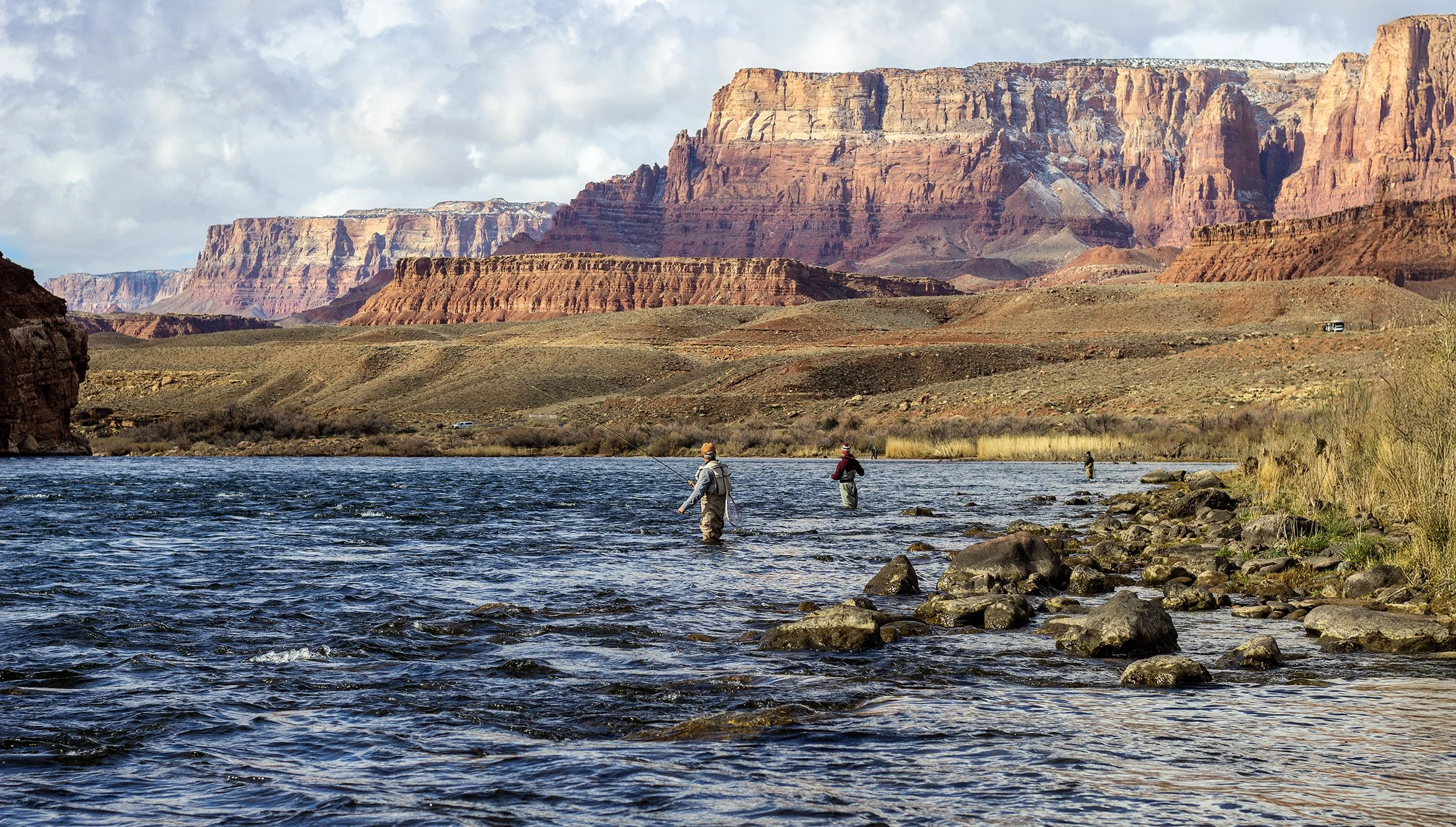 Anglers Fly Fishing Colorado River Lees Ferry AZ