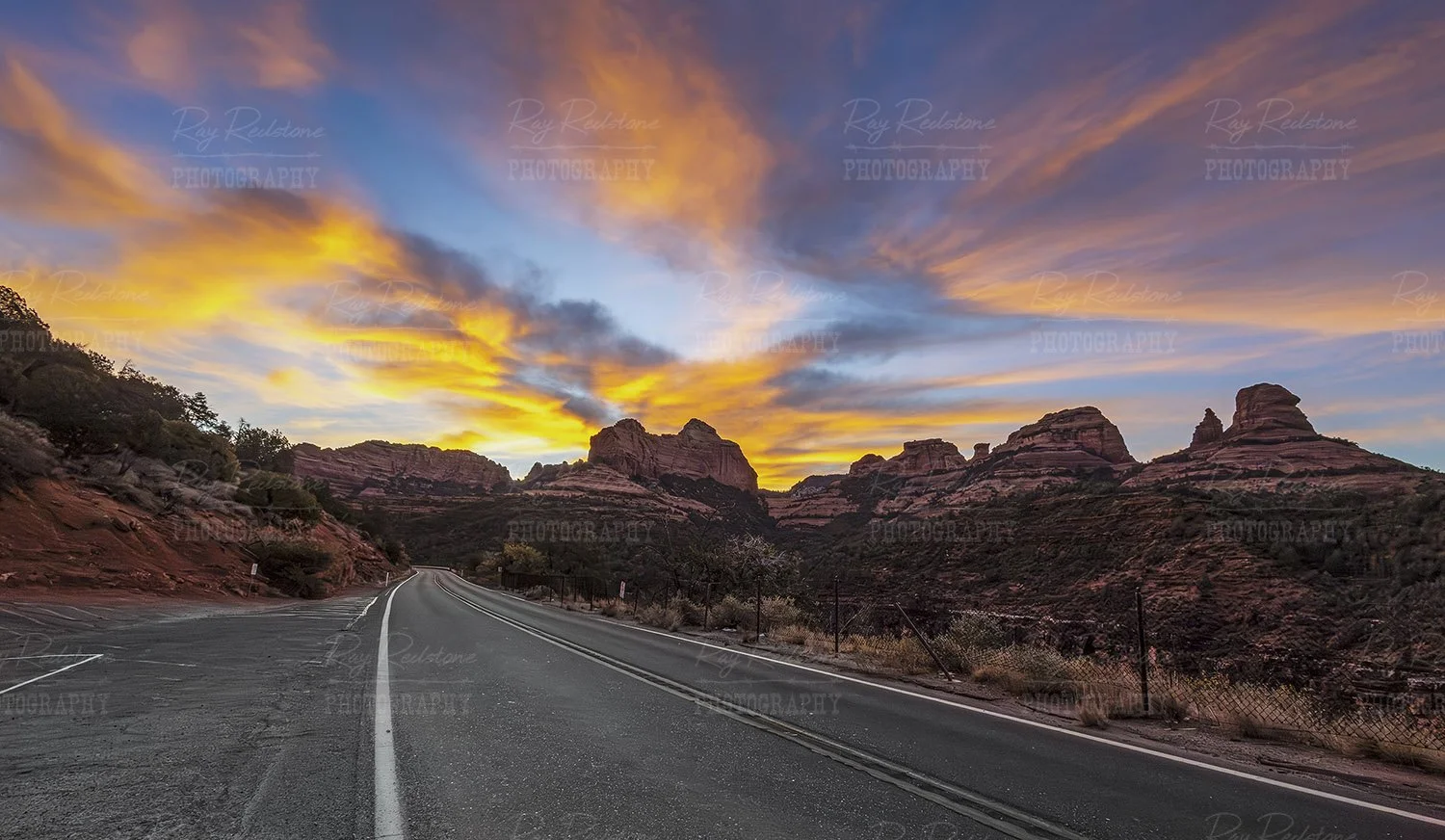 Sedona sunrise on highway 89A