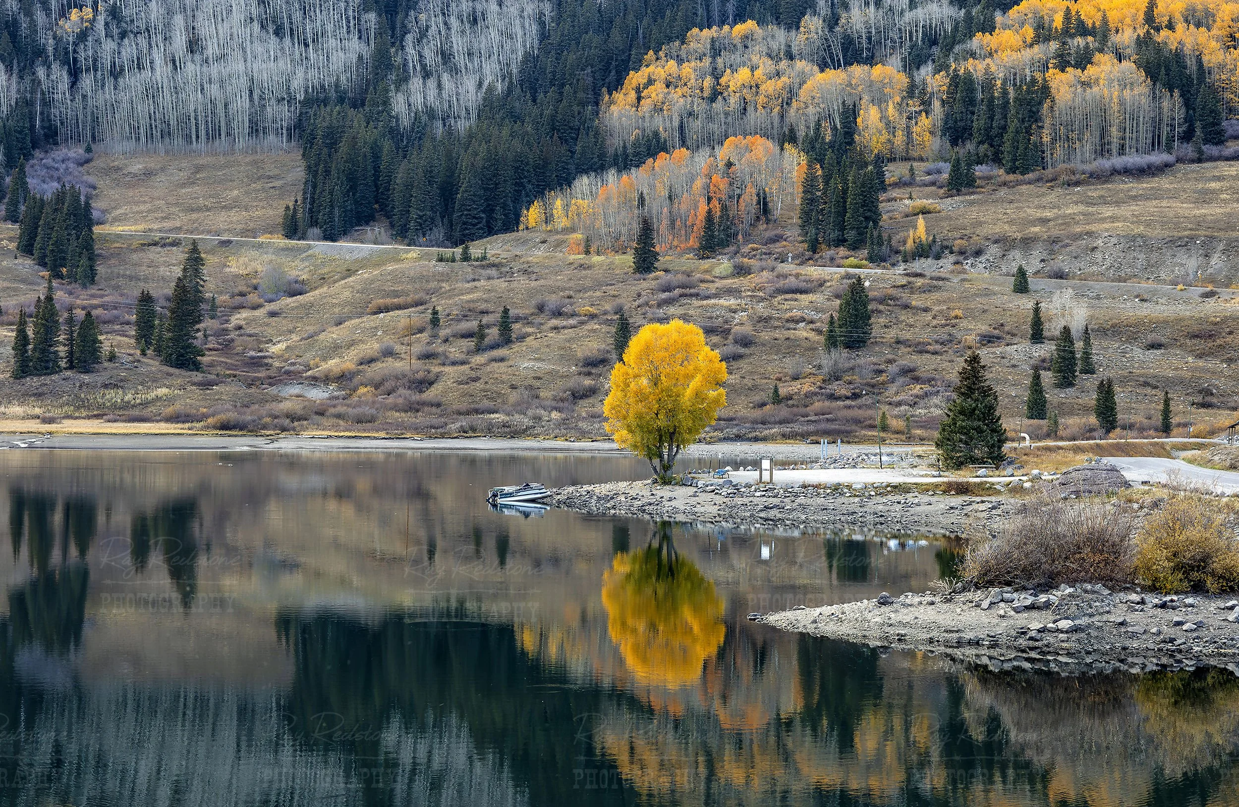 Fall Colors On A Lake Near Telluride Colorado 2024