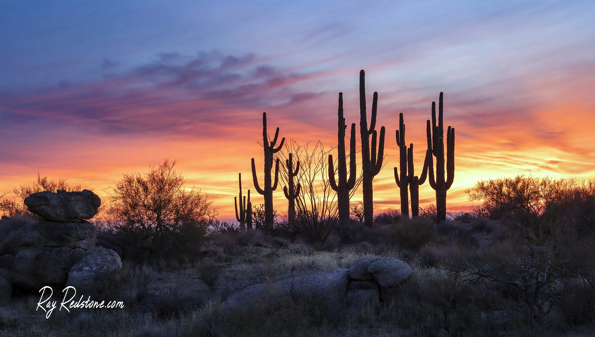 Gradient Sunrise In North Scottsdale, AZ.
