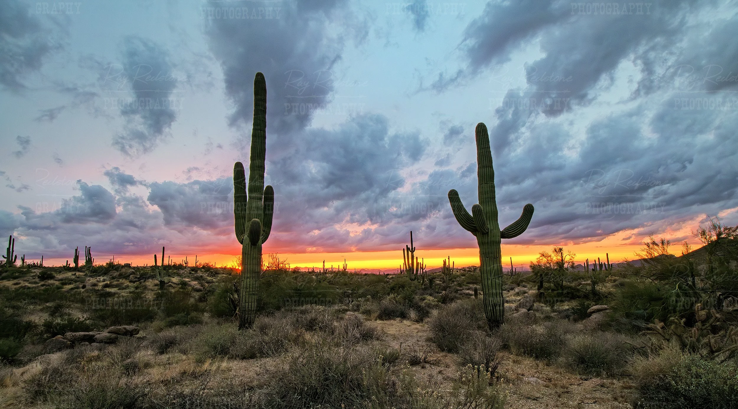 Sunset High In The McDowell Sonoran Preserve In Scottsdale