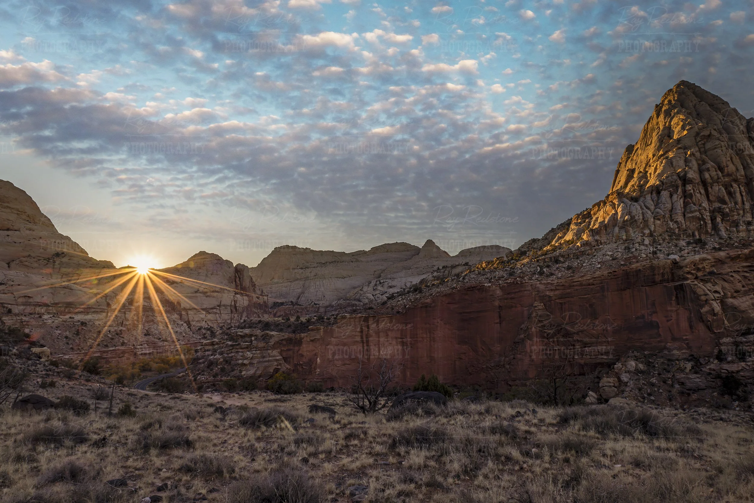 Sunrise Along The Hickman Bridge Trail In Utah