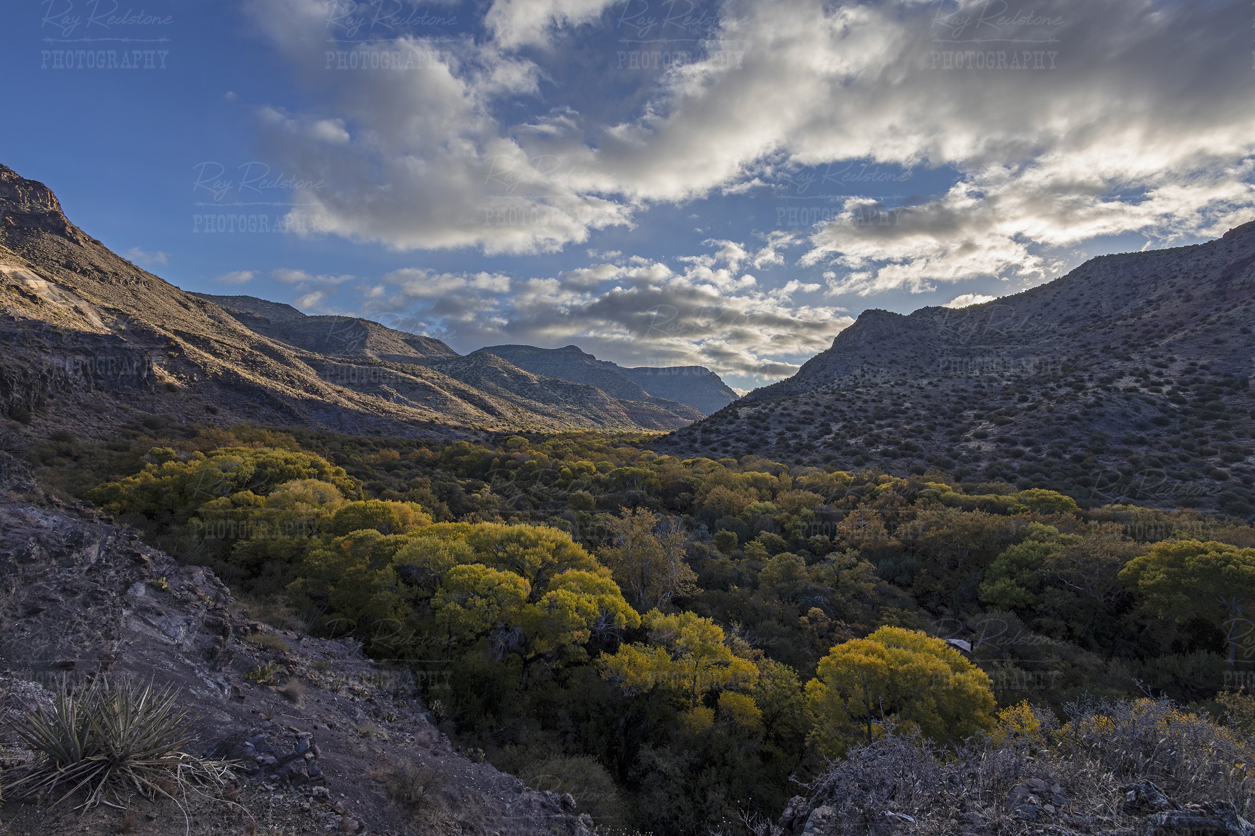 Panoramic Fall View Of The West Clear Creek Trail