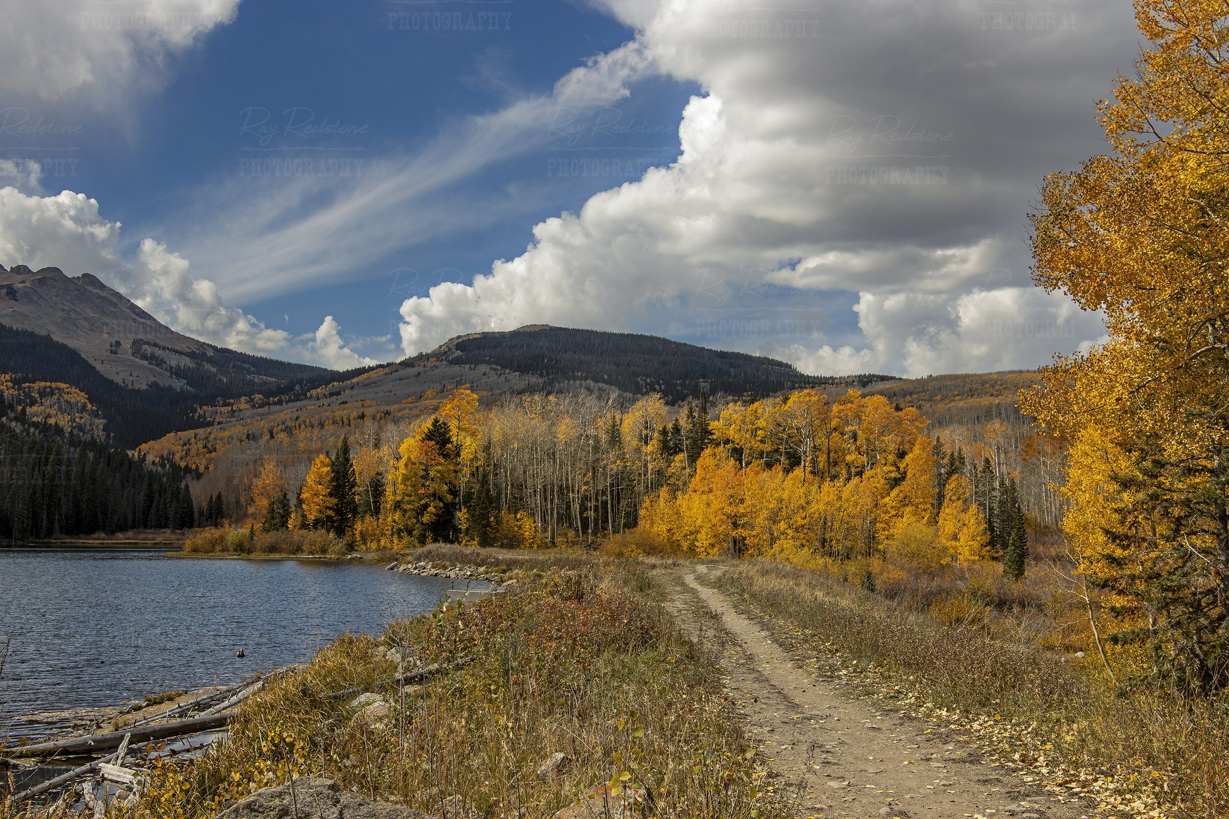 Woods Lake Recreation Area Near Telluride Fall Time