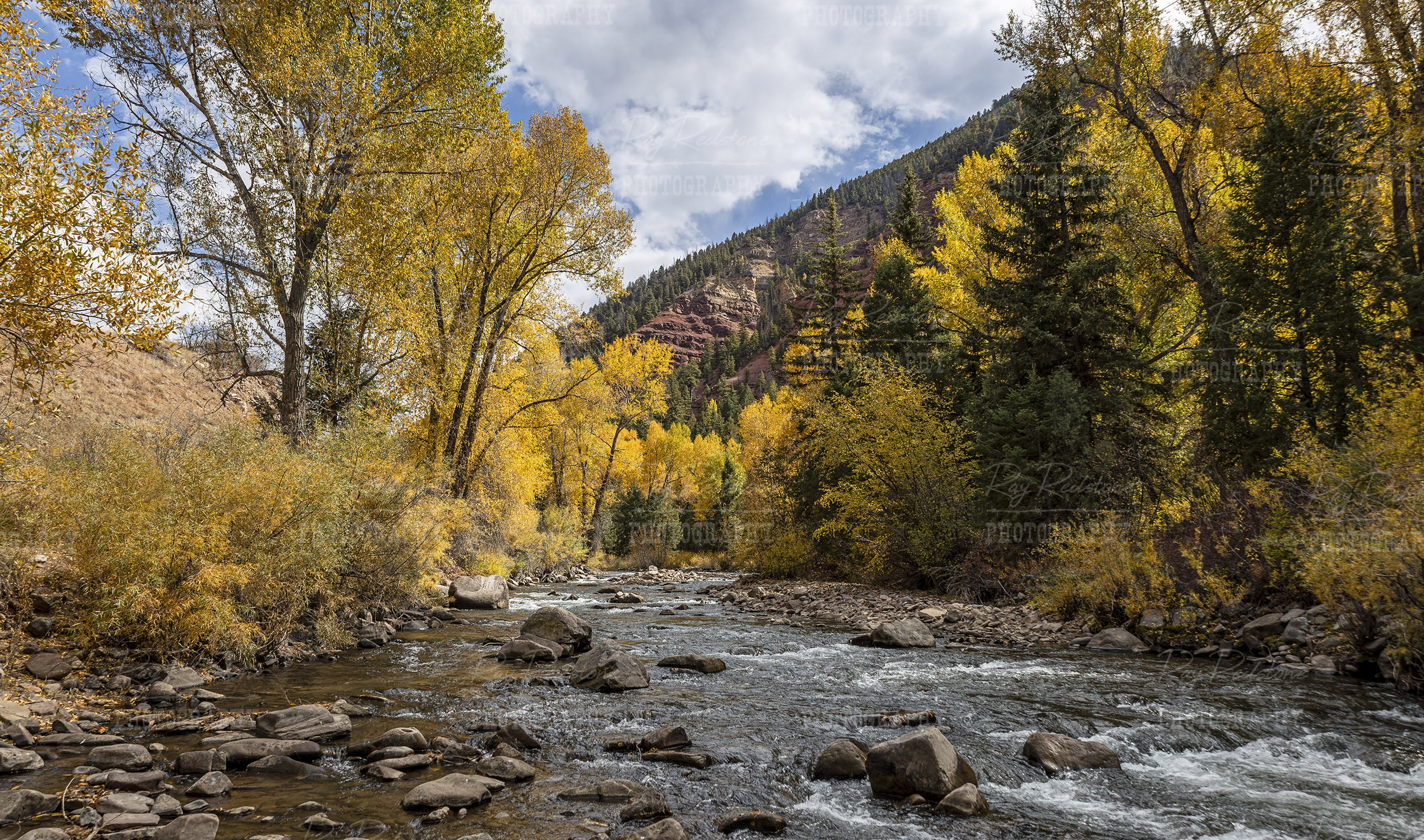 San Miguel River Fall Time In Colorado