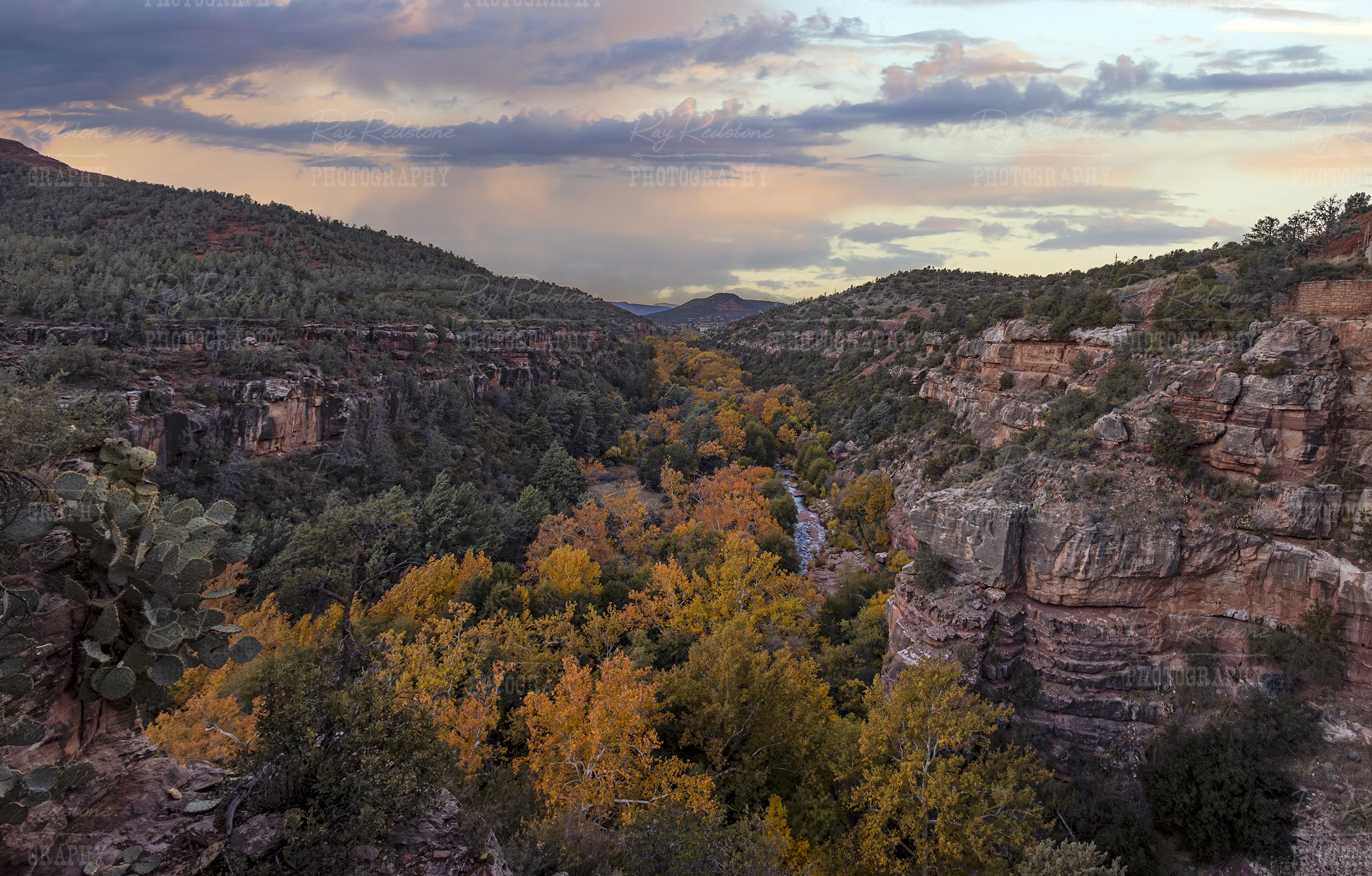 Sunrise Skies With View Of Oak Creek Can yon In Sedona