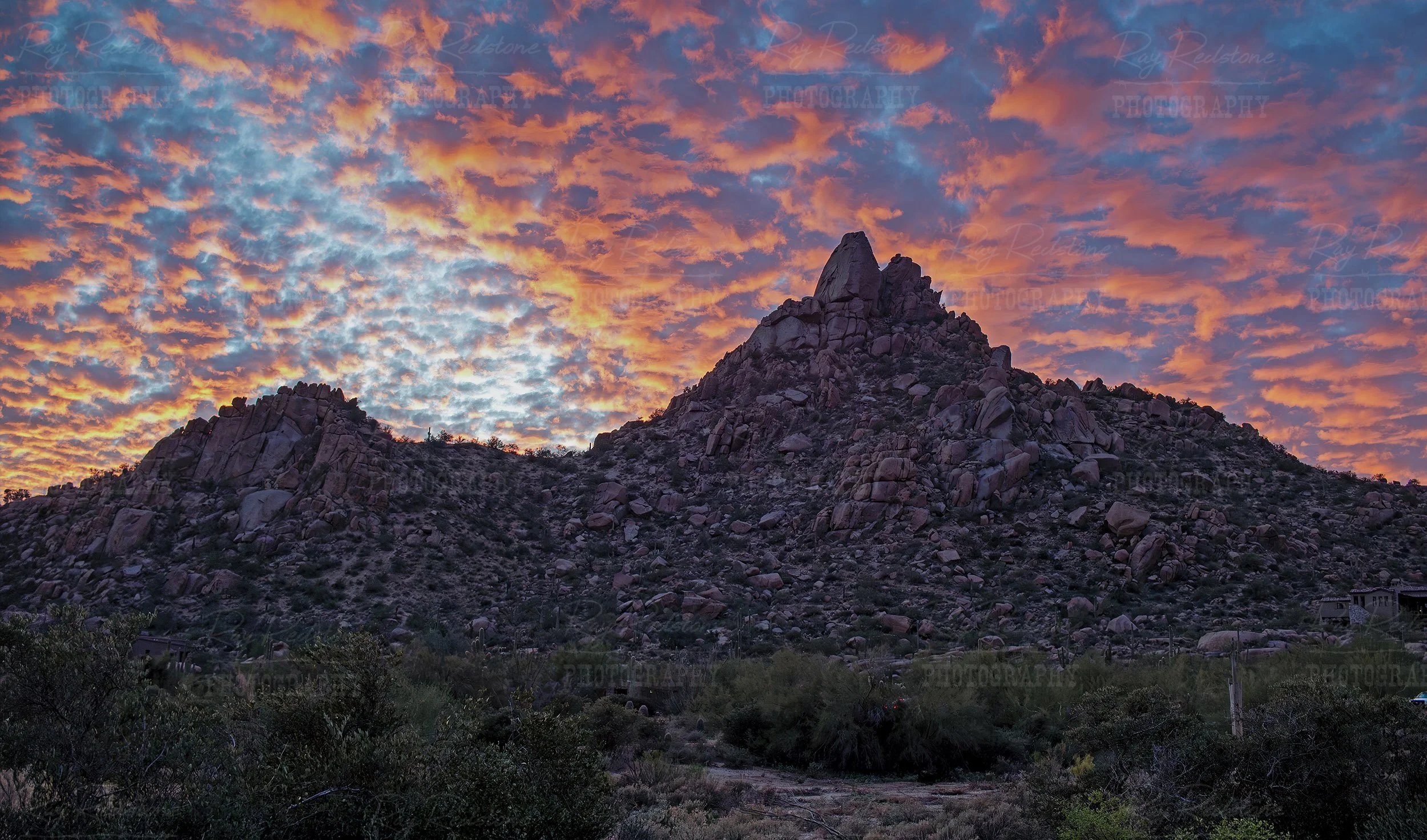 Pinnace Peak At Sunset In North Scottsdale AZ