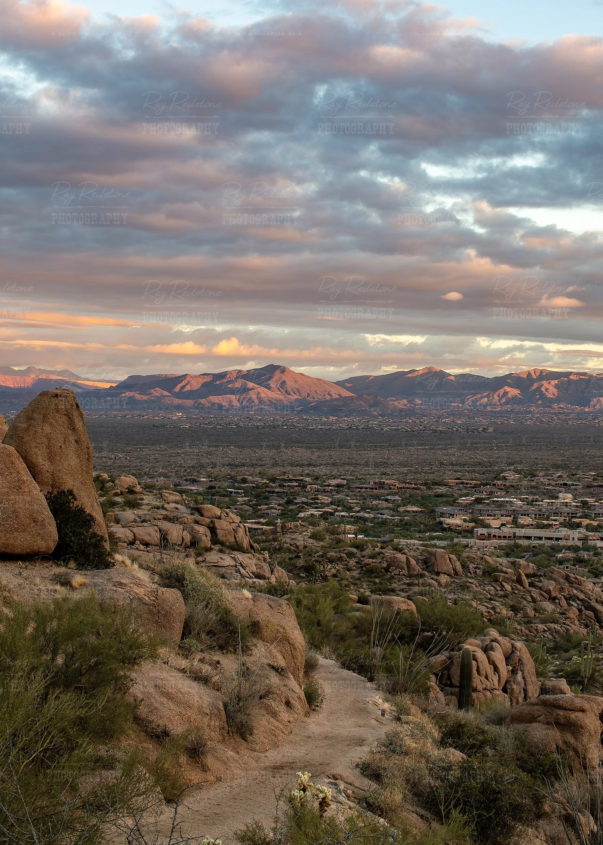 Morning View From Pinnacle peak Trail In Scottsdale AZ