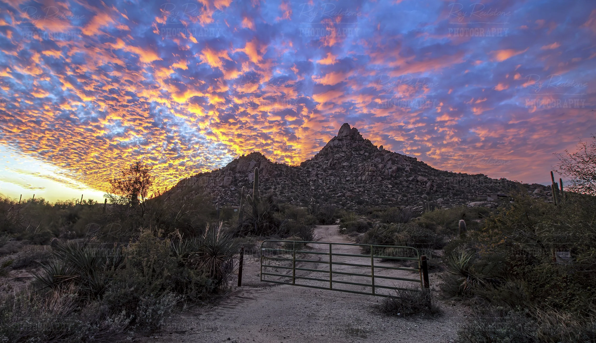 Pinnacle Peak Sunset Skies Scottsdale AZ