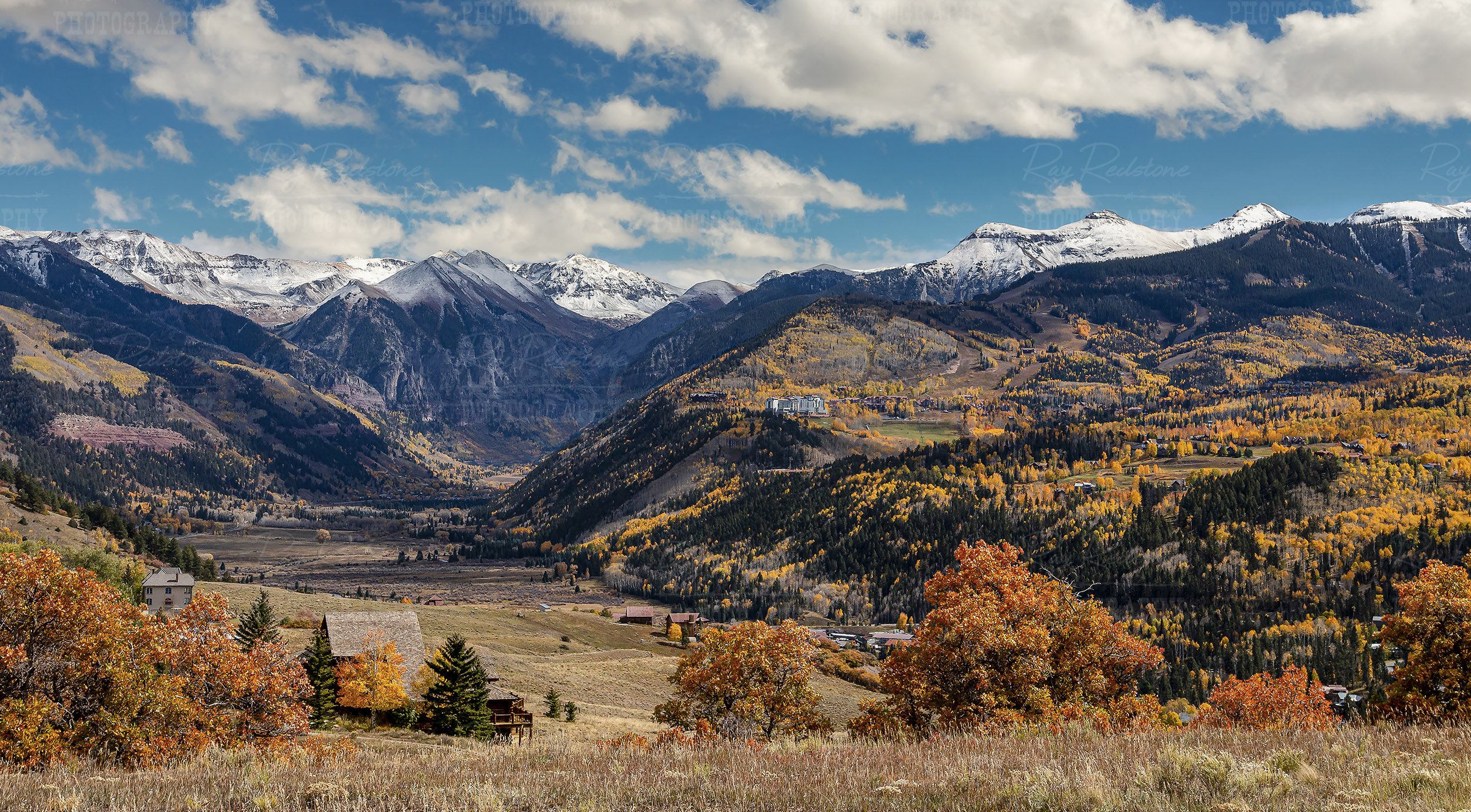 Fall View Of the Valley Floor Of Telluride