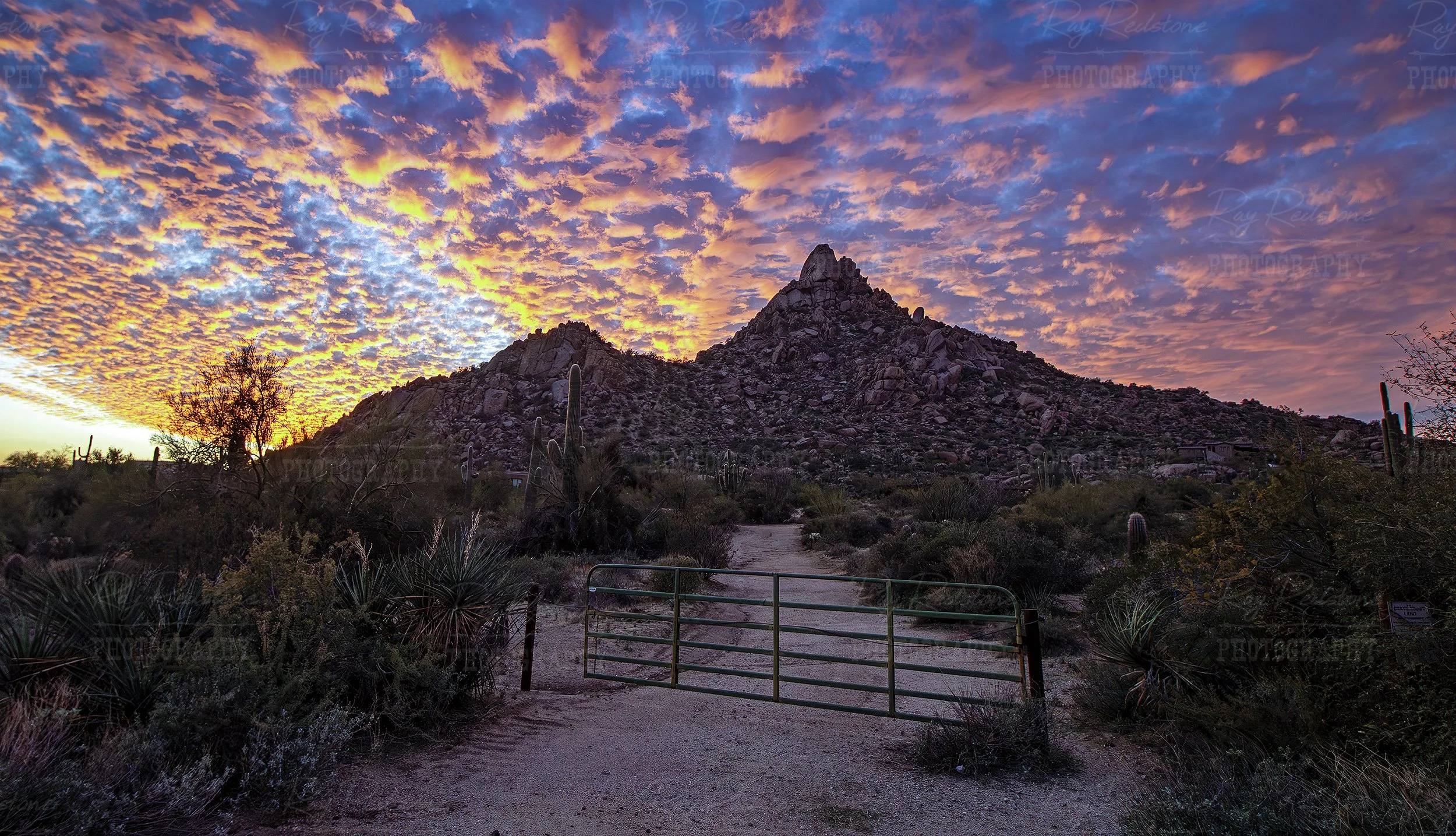 Pinnacle Peak In North Scottsdale AZ At Sunset