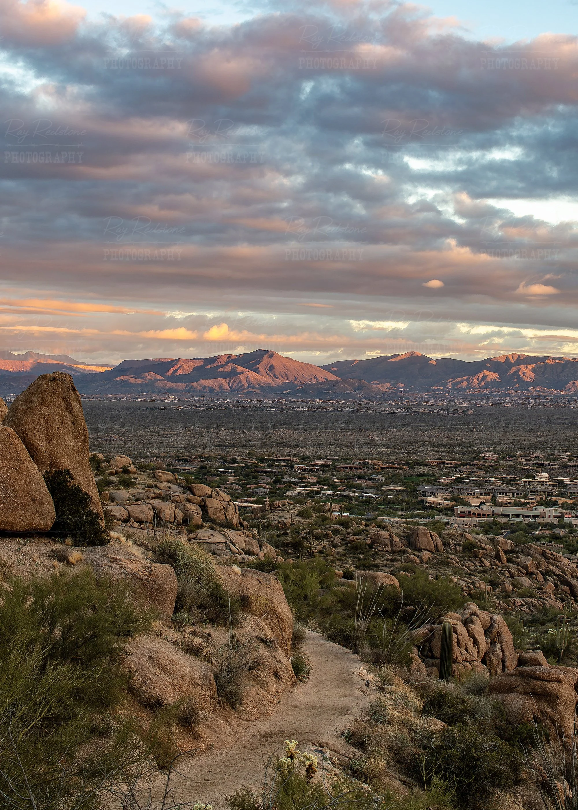 Morning View From Pinnacle peak Trail In Scottsdale AZ