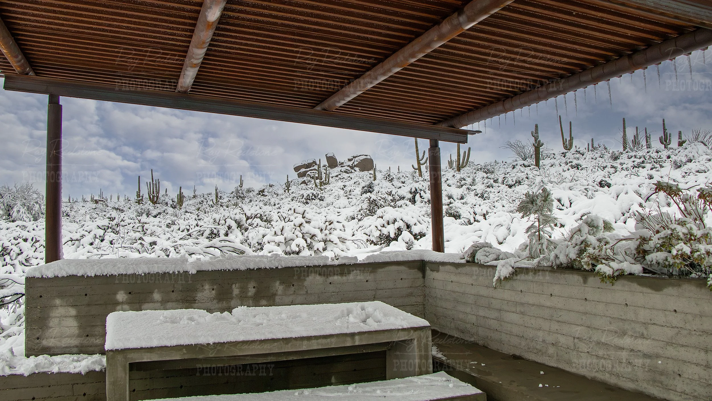 View From Browns Ranch Trailhead After Snow Storm