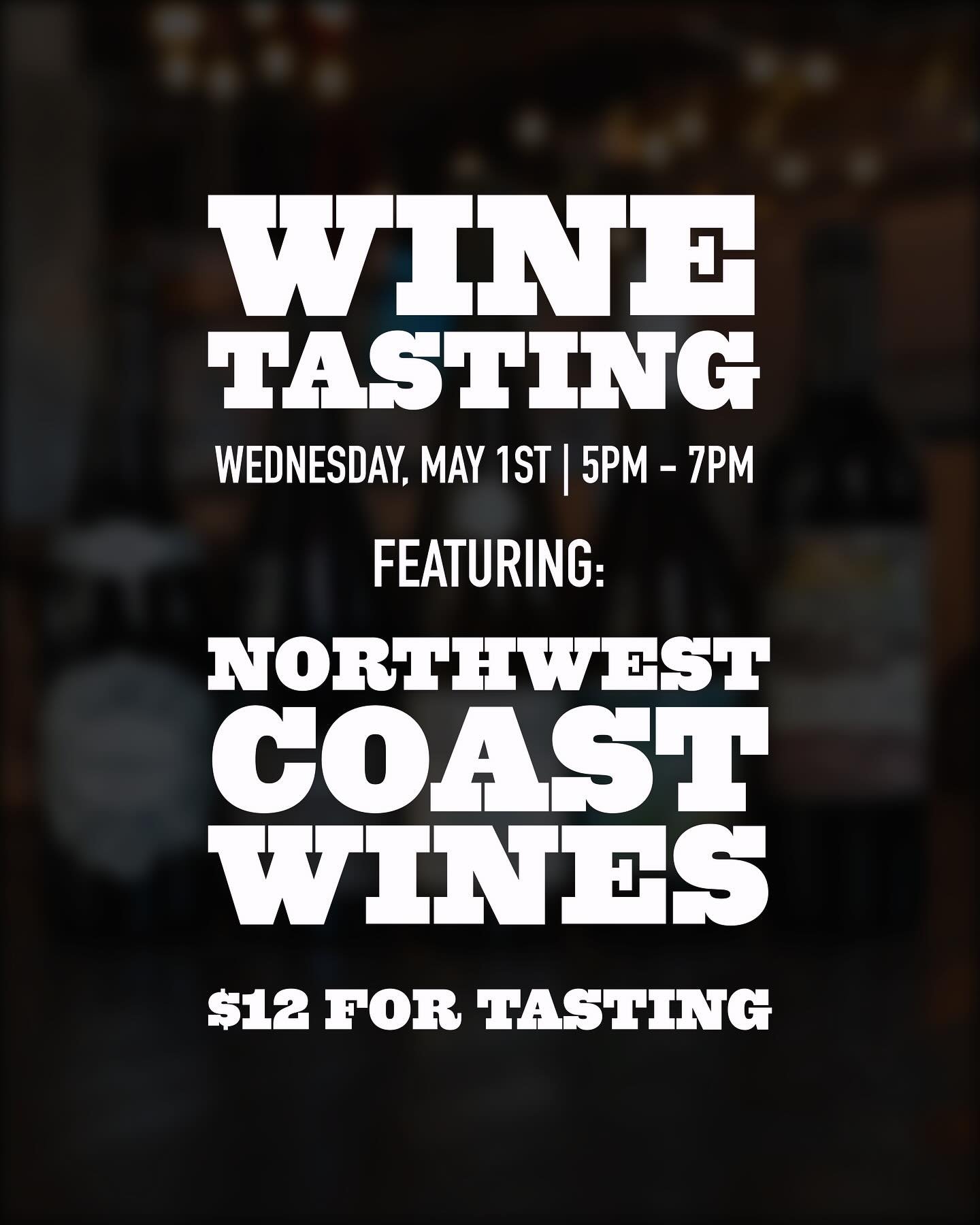 TONIGHT&rsquo;S OUR MONTHLY WINE TASTING 🍇

Come experience a taste of the Northwest Coast! Every first Wednesday of the month, we host a wine tasting. It&rsquo;s $12 for the pairing, which includes 5 wine samples this month. Swipe left to see what 