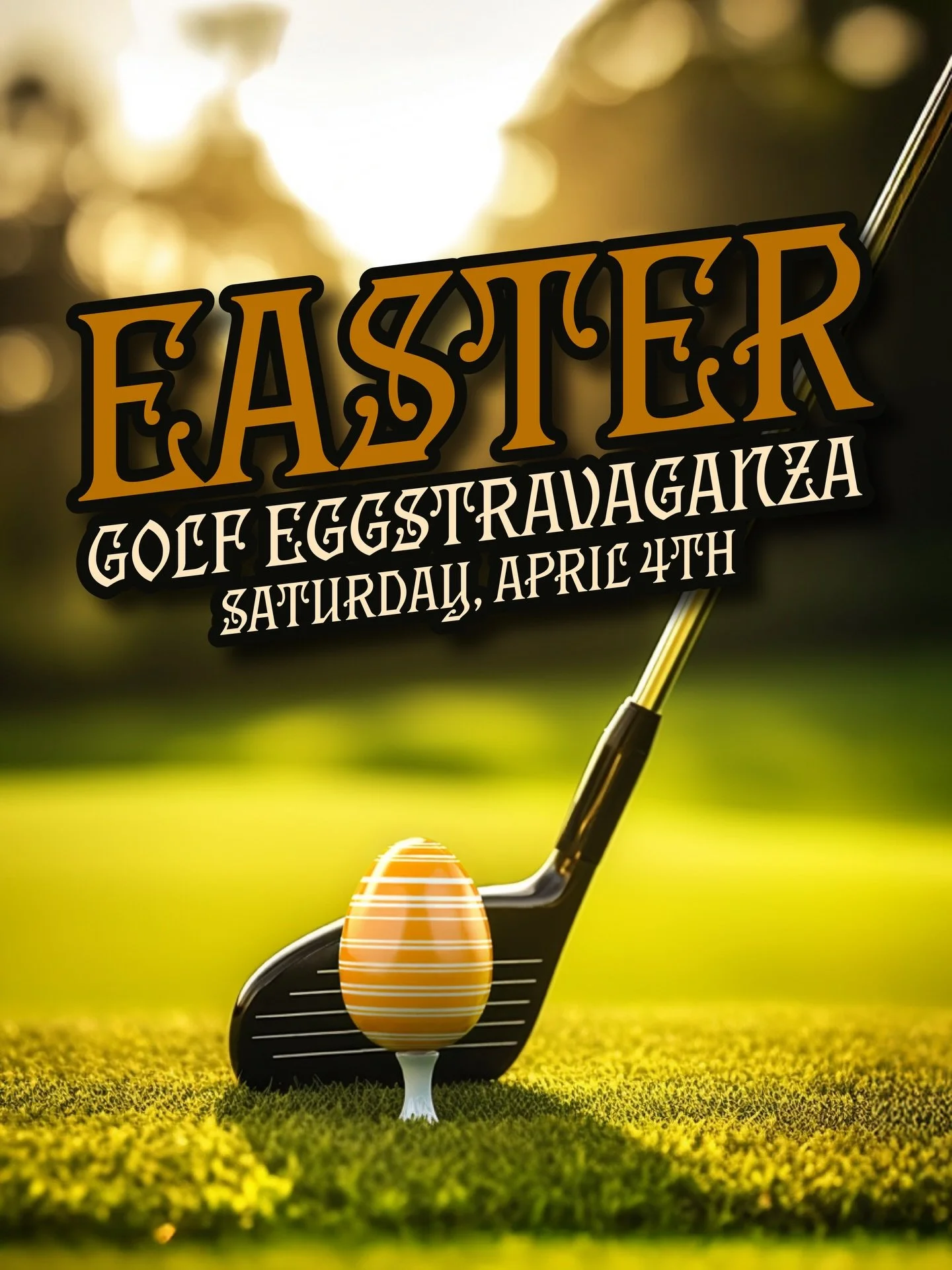 Get eggcited 🐣

For our Easter Golf Eggtravaganza🏌️&zwj;♂️That&rsquo;s right, join us Easter weekend for some fun all weekend long! Be sure to mark your calendars for Saturday, April 4th as we&rsquo;ll be hosting a putting tournament, wine tasting 