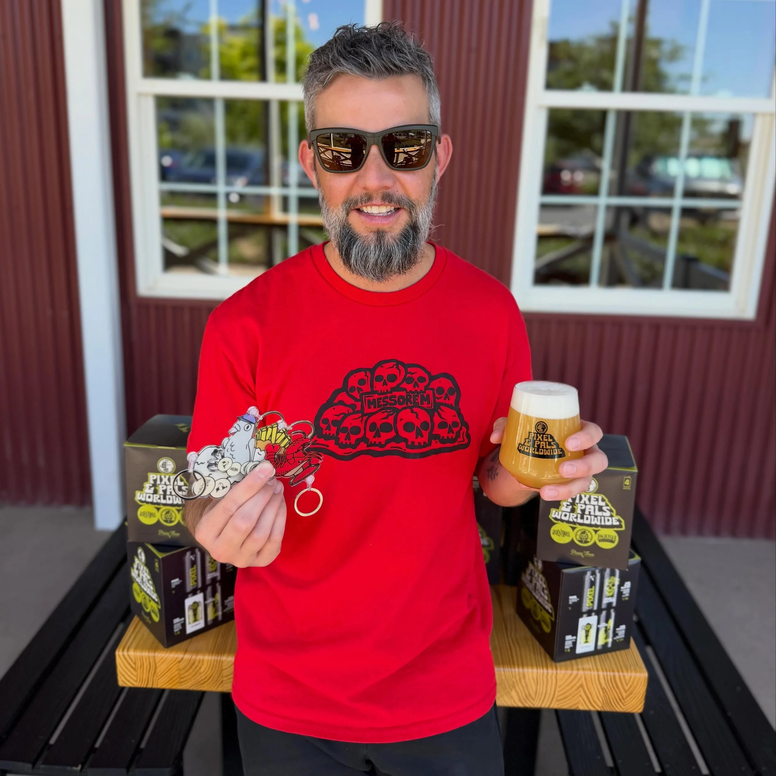 Today is the day!!

Join us for the worldwide celebration of Pixel &amp;Pals!

We couldn't be more excited to be part of such a special event with @phasethreebrew @messorembracitorium @brujos_brewing @parishbrewingco 

The deets - 

Grab a flight of 