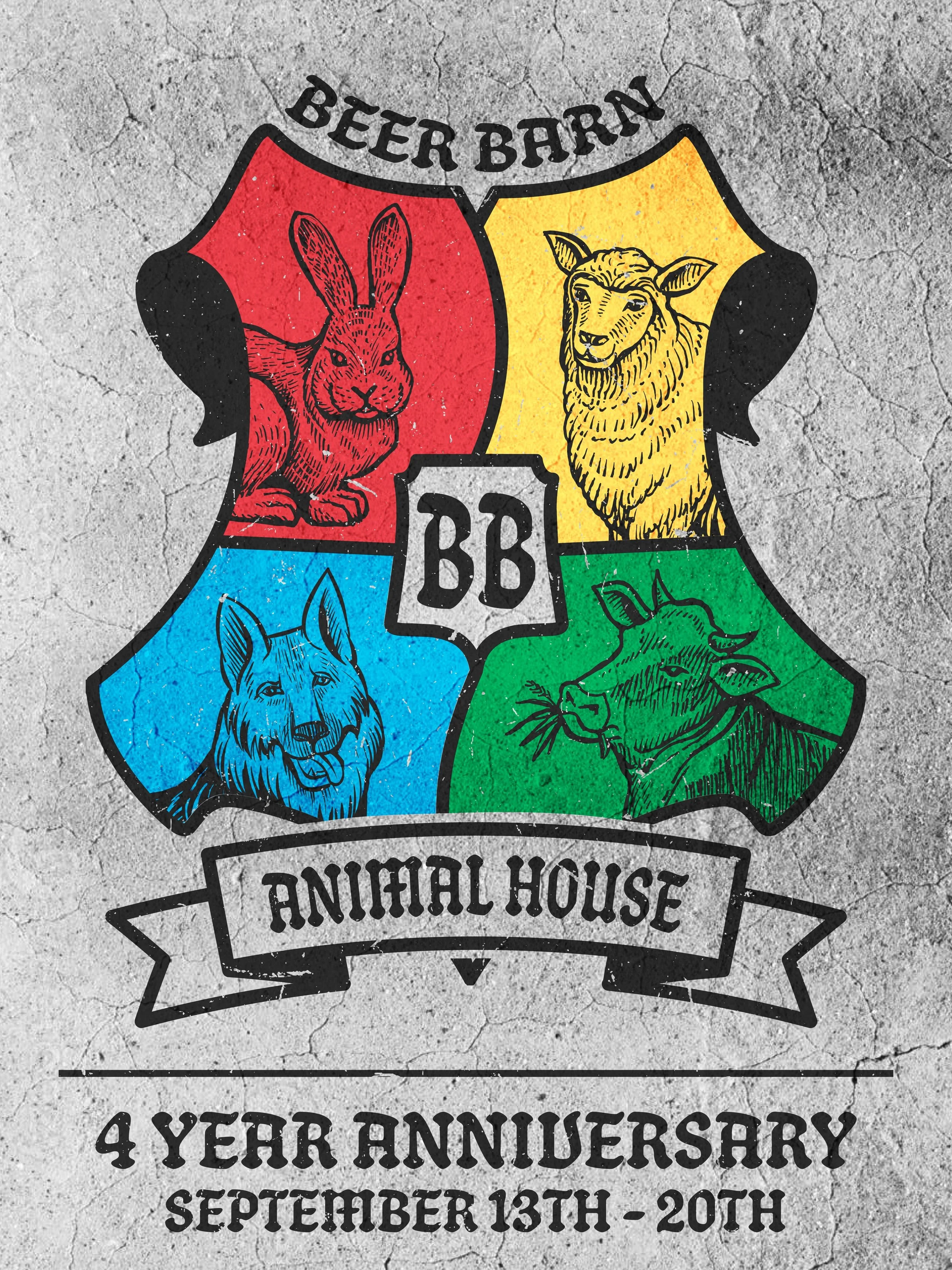 Callin&rsquo; all you party animals! 🐇🐄🐕🐑

Get ready to get down with us for a week long celebration! We&rsquo;ll have a ton of fun in store for y&rsquo;all, including yoga, trivia, a corn hole tournament, emo night and a whole lot more! Of cours