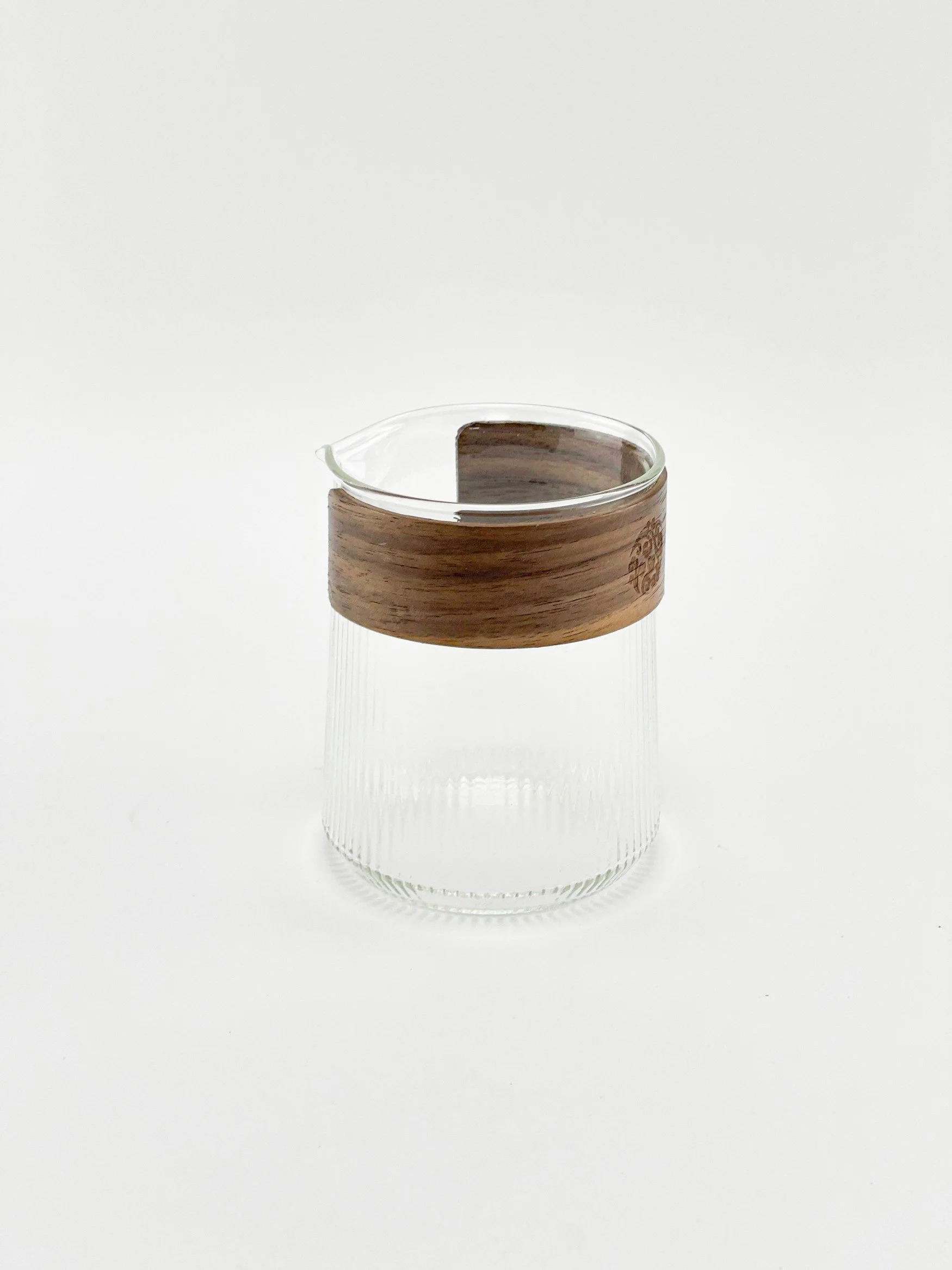 Ribbed Glass Coffee Cup With Straw — LITTLE CRAFTS LONDON
