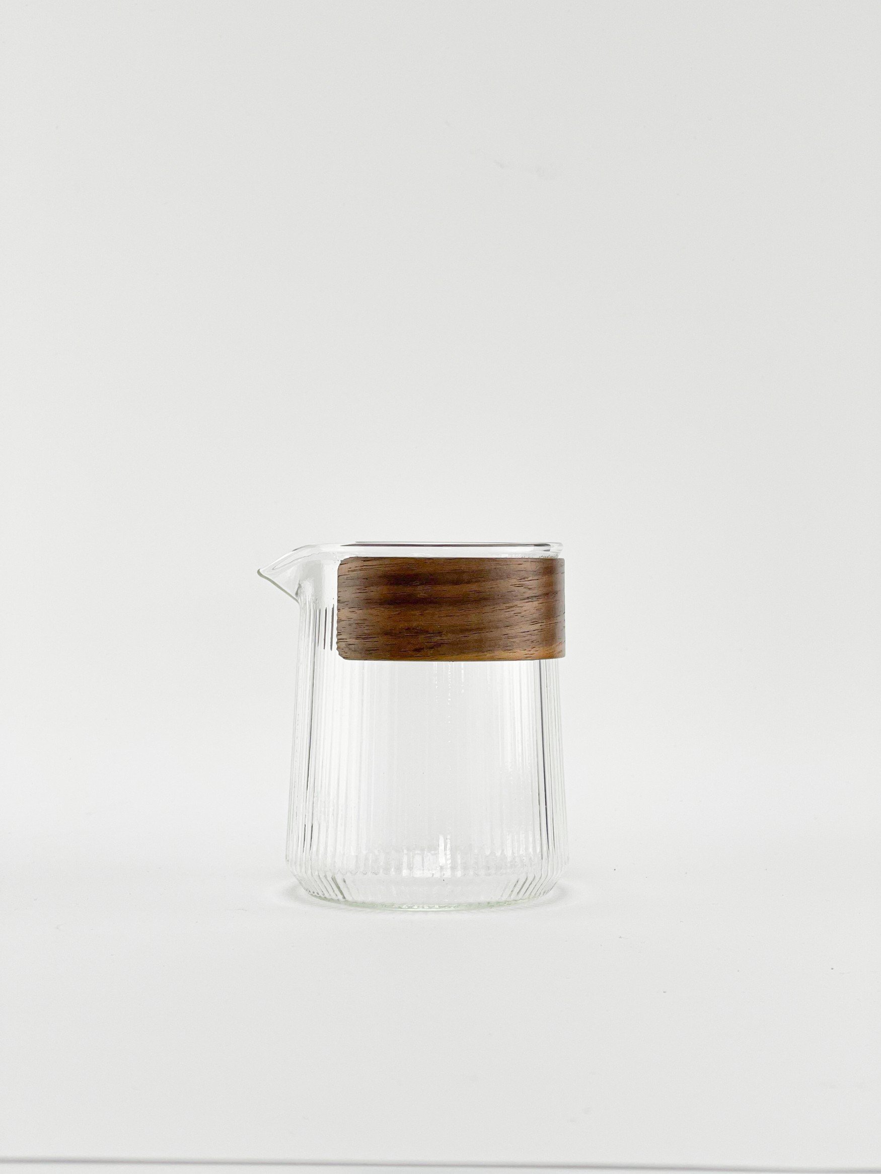 Ribbed Glass Coffee Cup With Straw — LITTLE CRAFTS LONDON