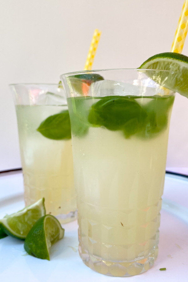 Basil Vodka Gimlet — In the Curious Kitchen