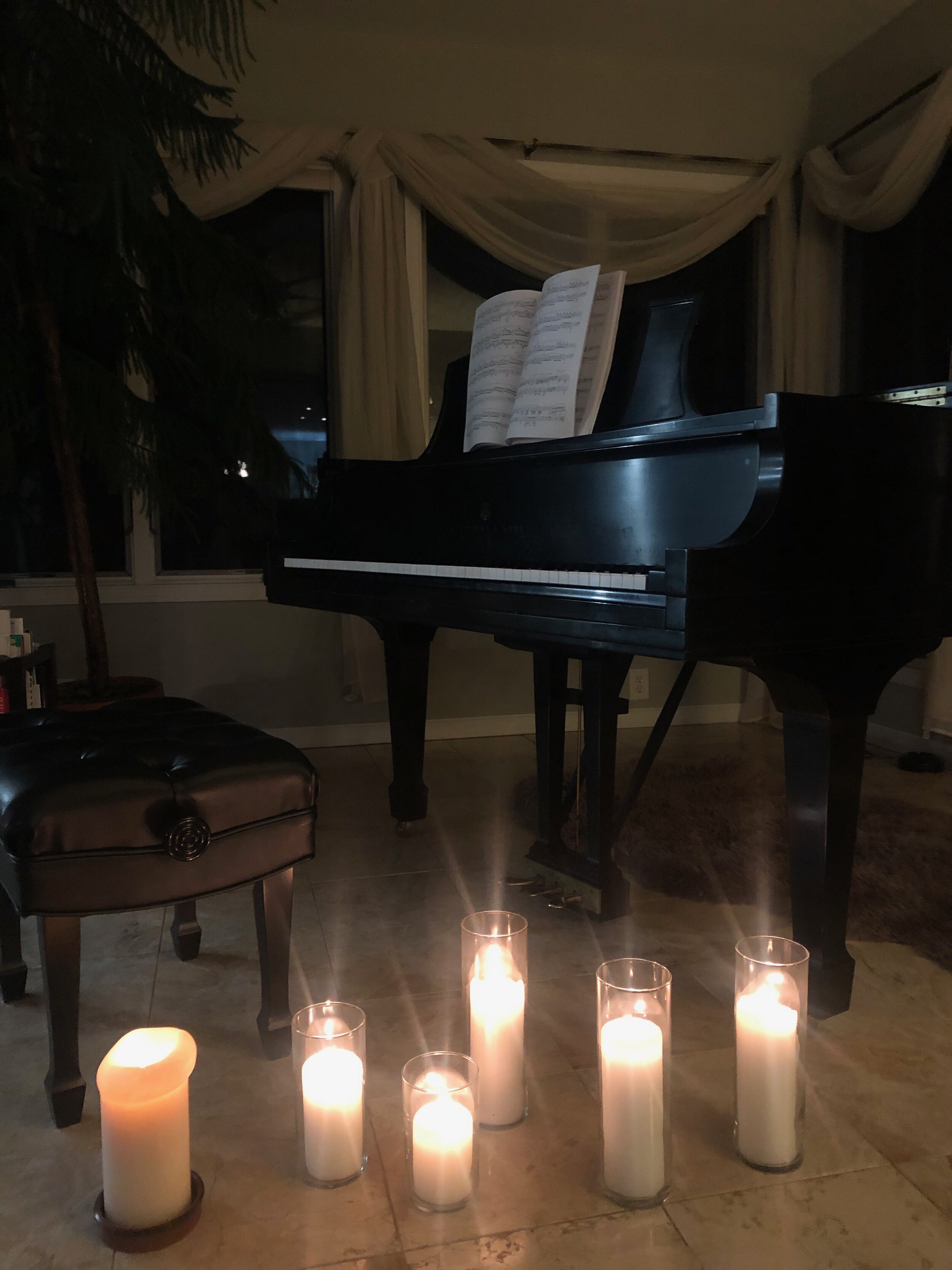 A candle lit evening performance