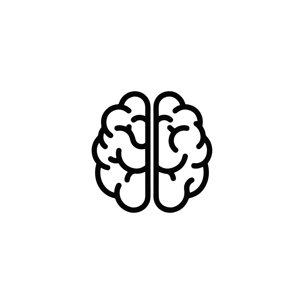 Brain icon representing evidence-based cognitive behavioral therapy tools designed by clinical experts.
