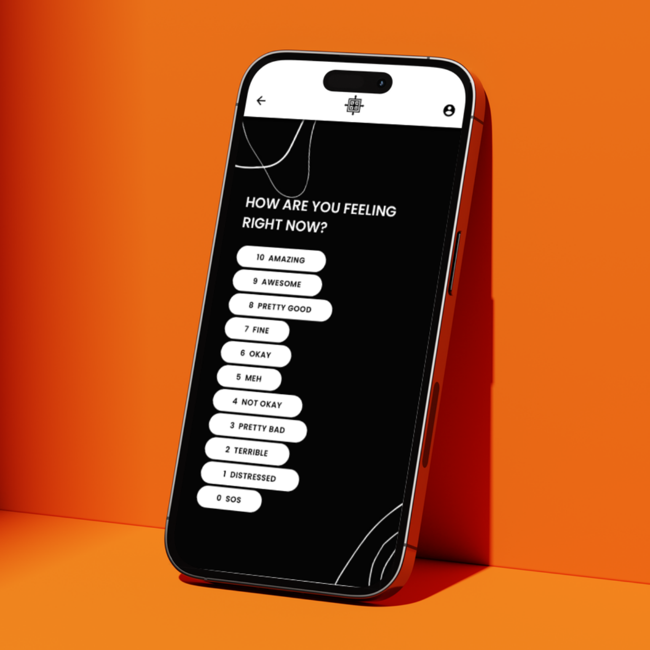 Daily Wellness Flow interface displaying proactive mental health routines designed to build emotional resilience.