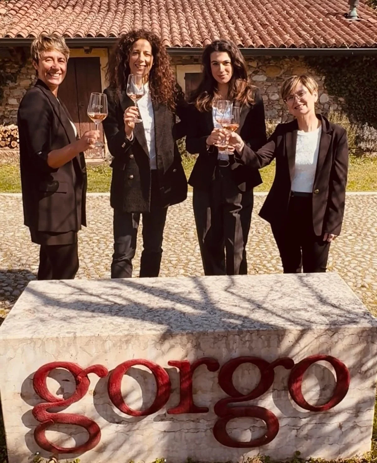 Italy_Veneto_Gorgo_team-Gorgo_owner Roberta Bricolo center-left.jpg