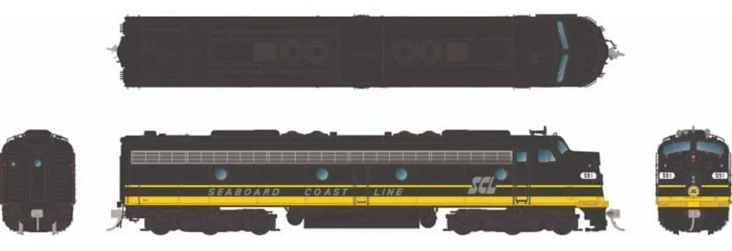 Seaboard Coast Line E8A Locomotives from Rapido