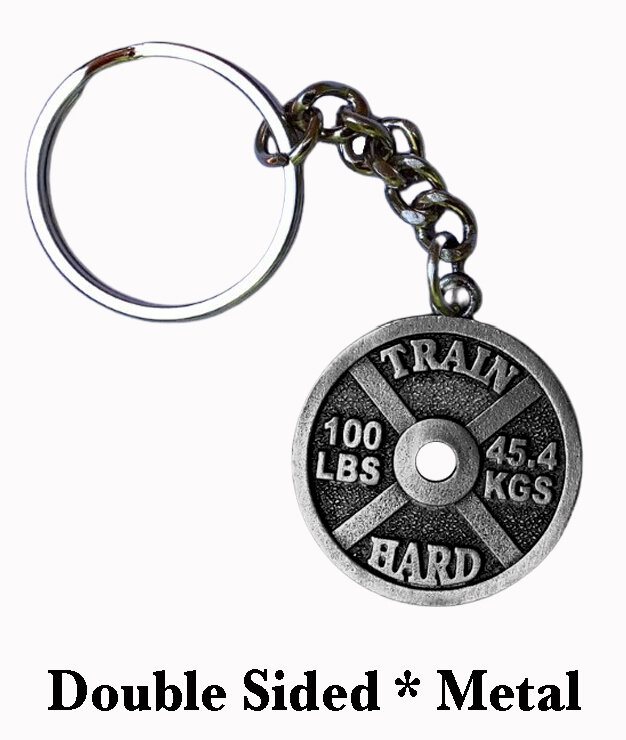 Weight Lifting (A) Personalised Beta Keyring in Gift Bag