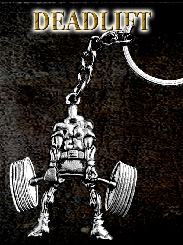 Deadlift key ring| powerlifter gifts | strongman gift | Crossfit jewelry