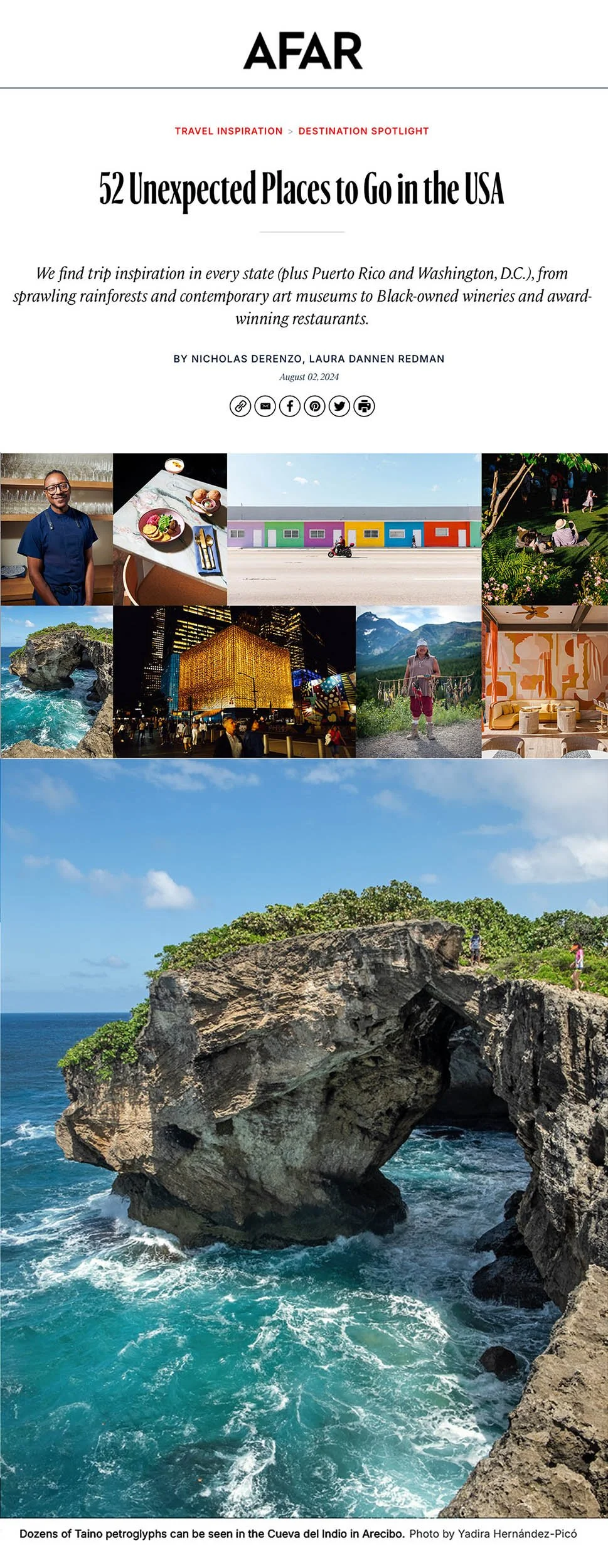 AFAR Media – 52 Unexpected Places to Go in the USA – Cueva del Indio, Puerto Rico. Photo by Yadira Hernández-Picó